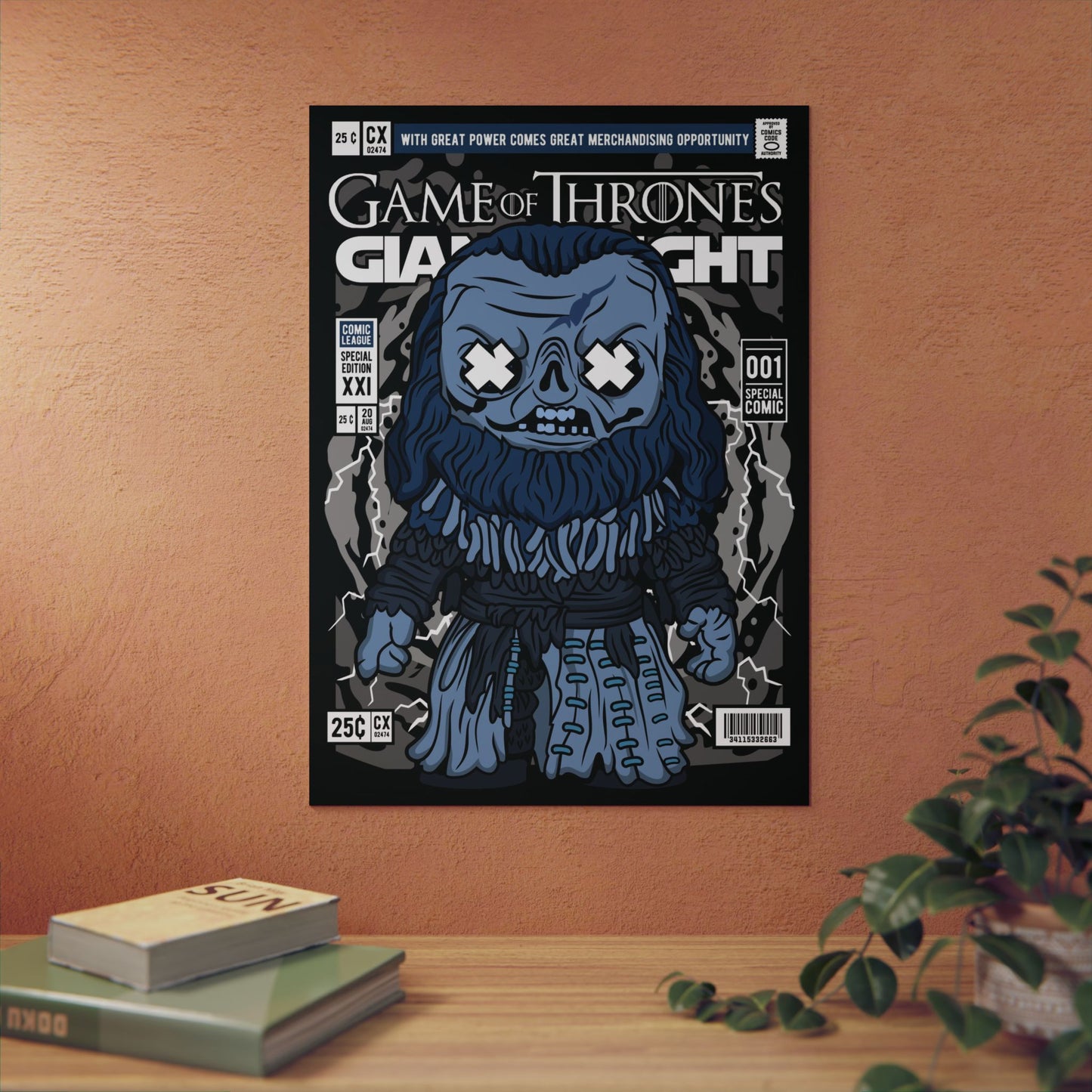 Giant White Metal Poster
