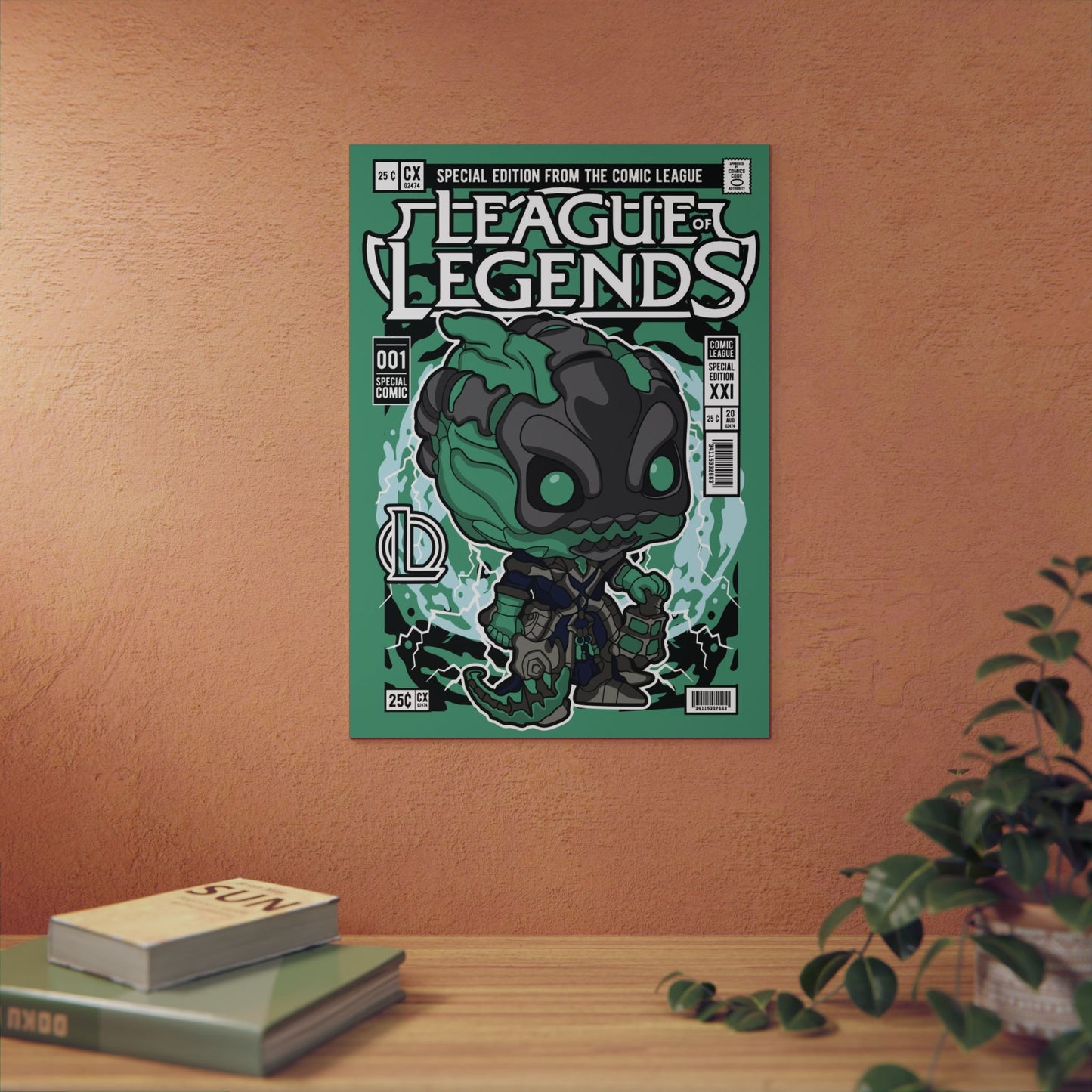 Thresh Metal Poster