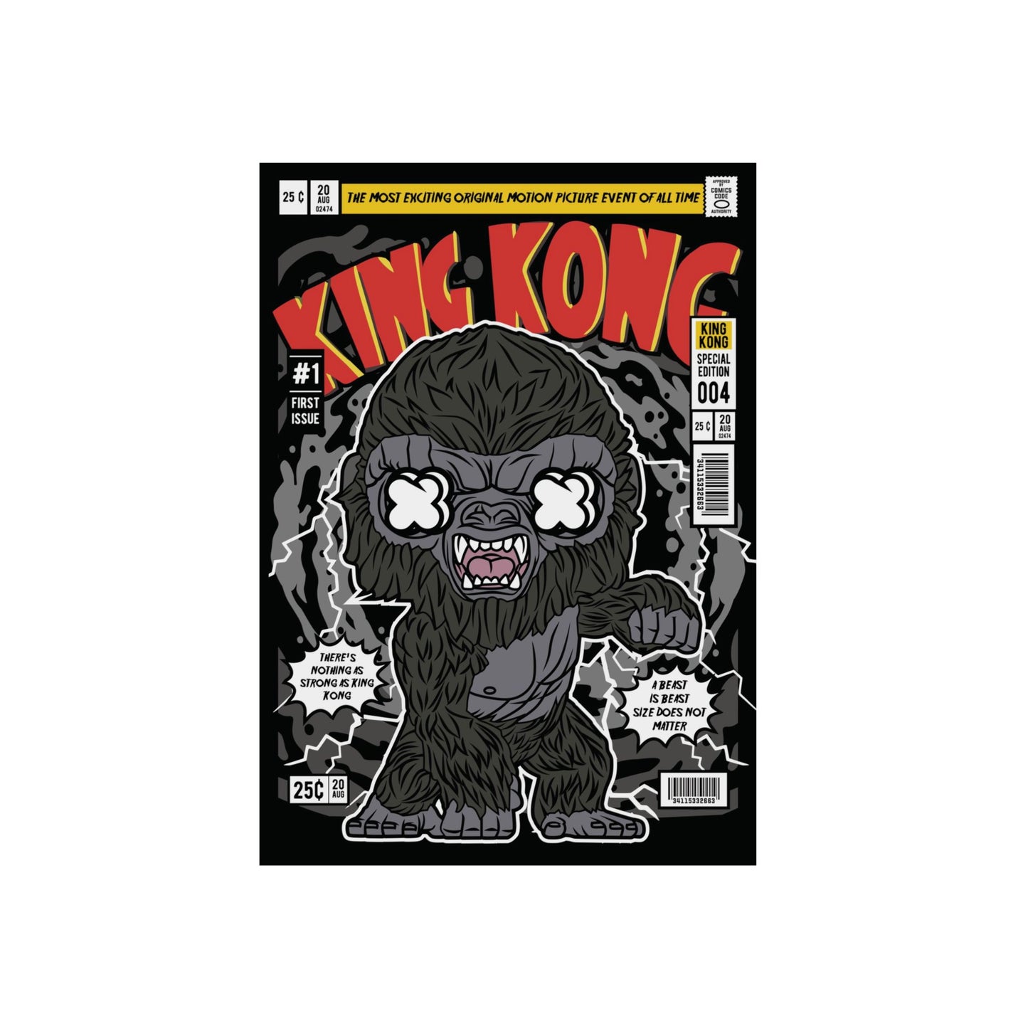 King Kong Metal Poster