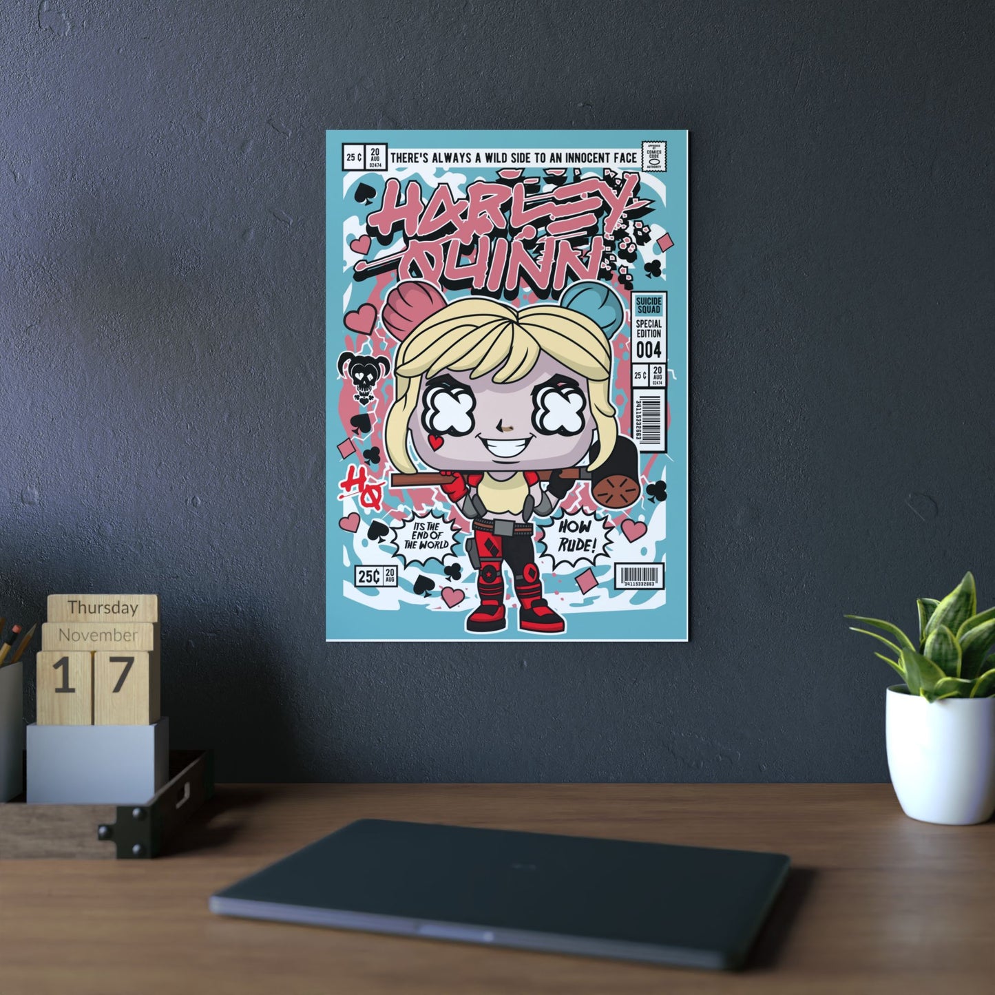 Harley Quinn Metal Poster