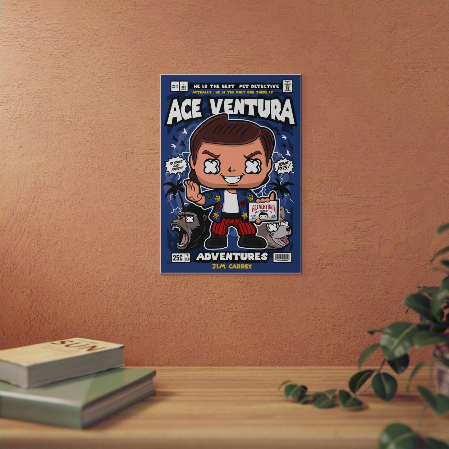 Ace Ventura Metal Poster