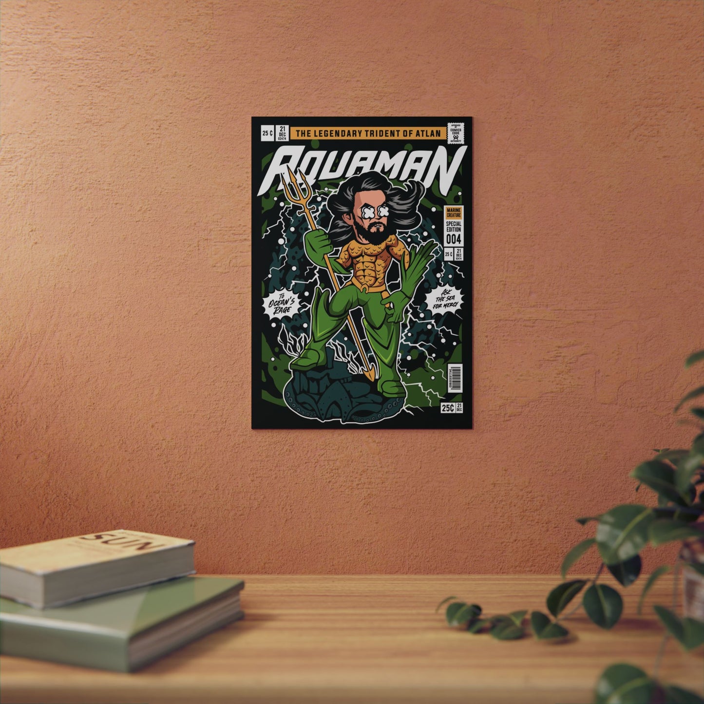 Aqua Man Metal Poster