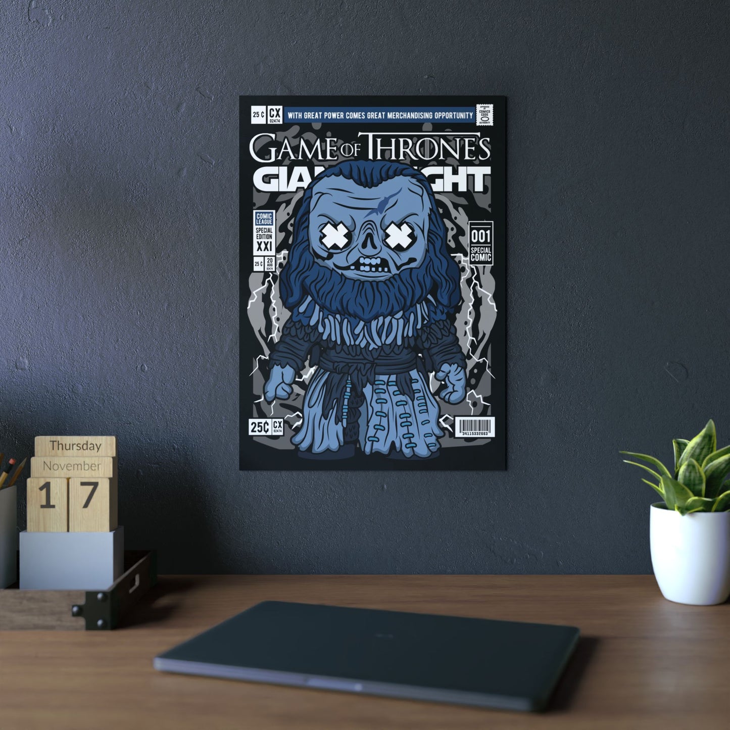 Giant White Metal Poster