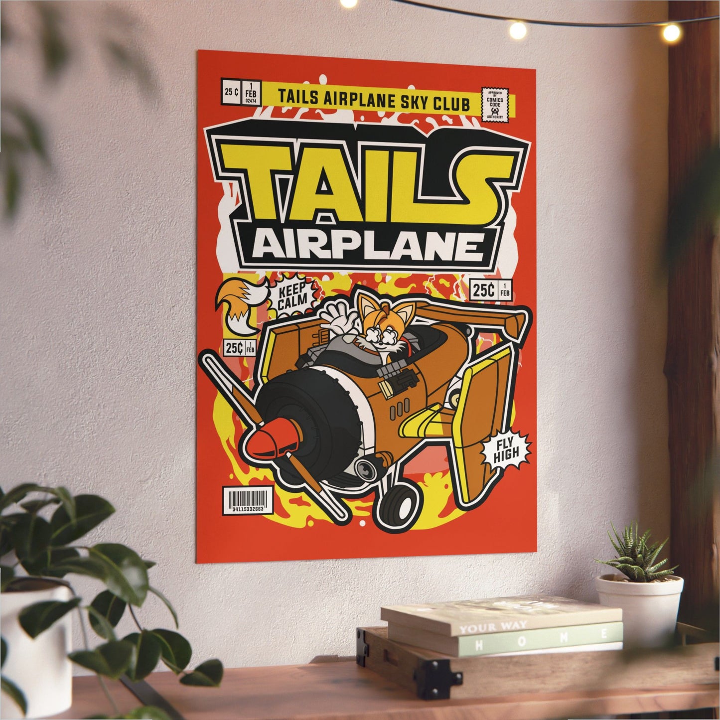 Tails Airplane Metal Poster