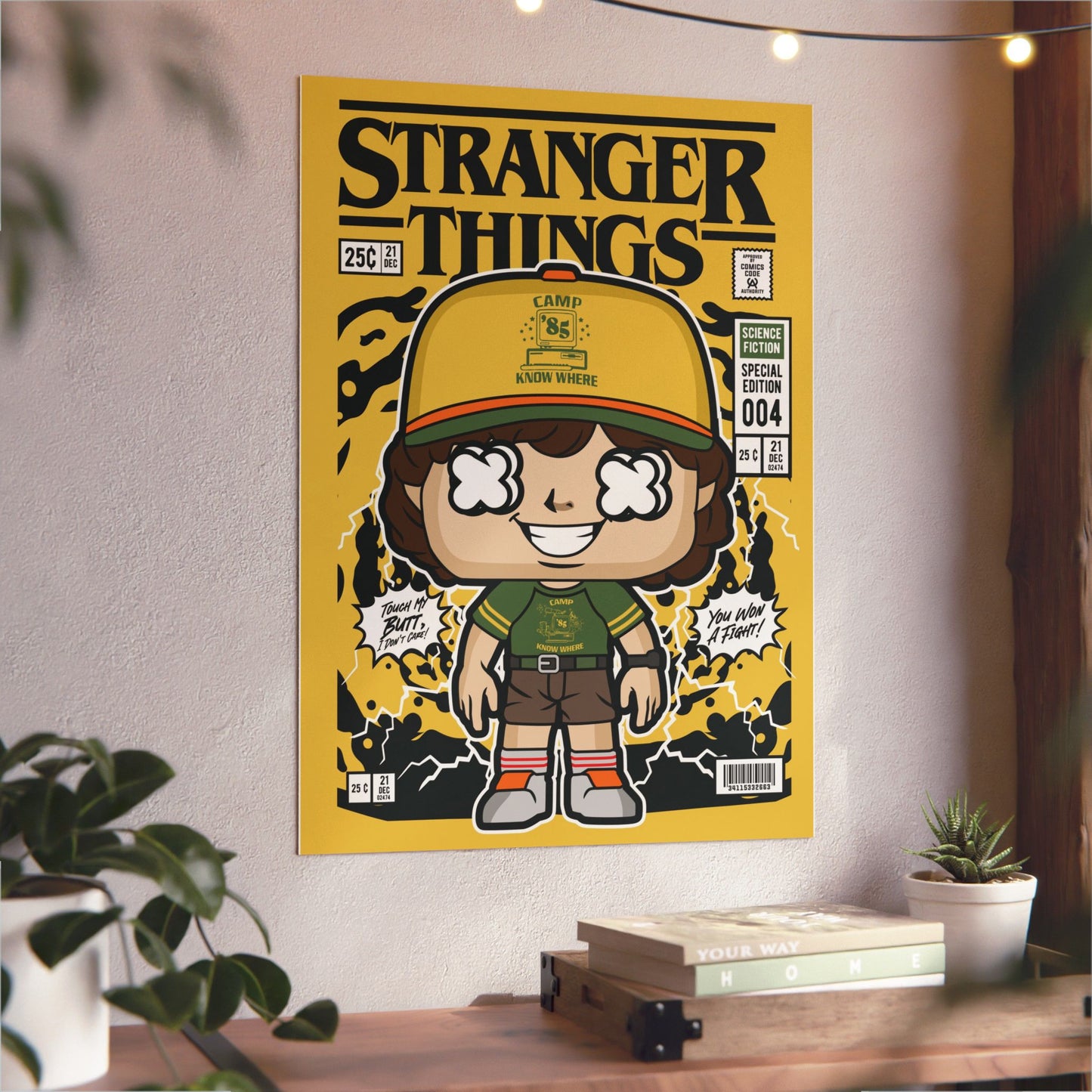 Dustin Stranger Things Metal Poster