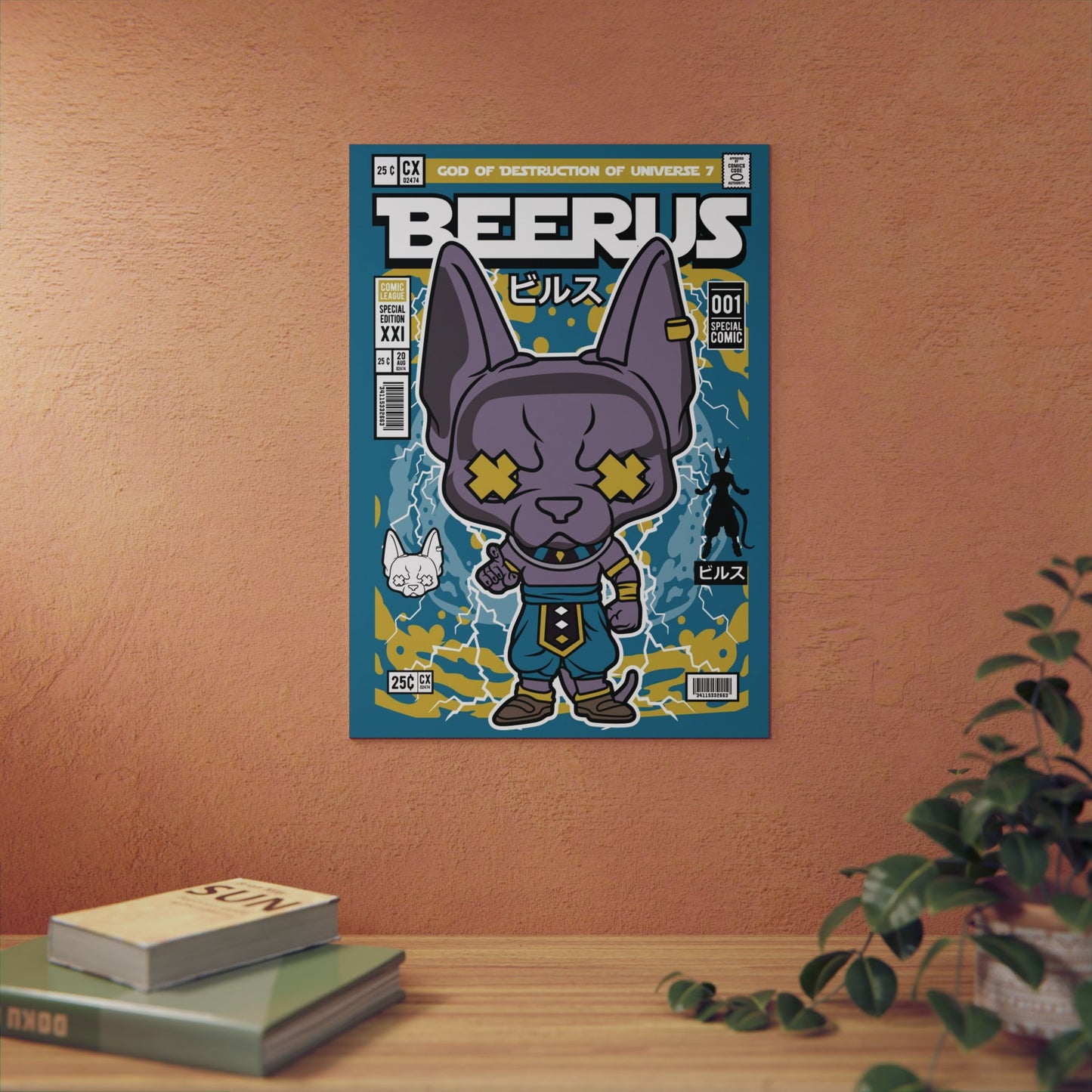 Beerus Metal Poster