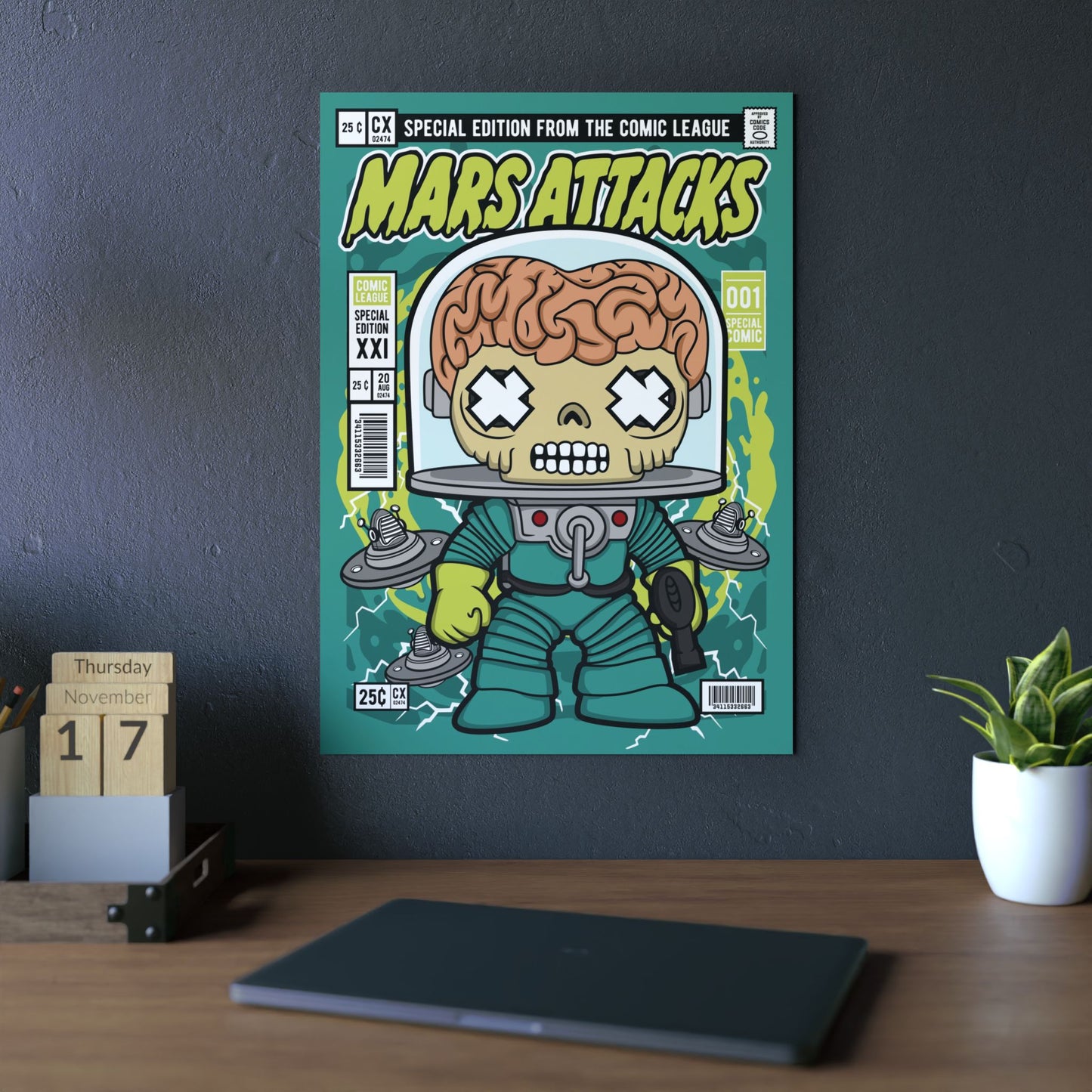 Mars Attack Metal Poster