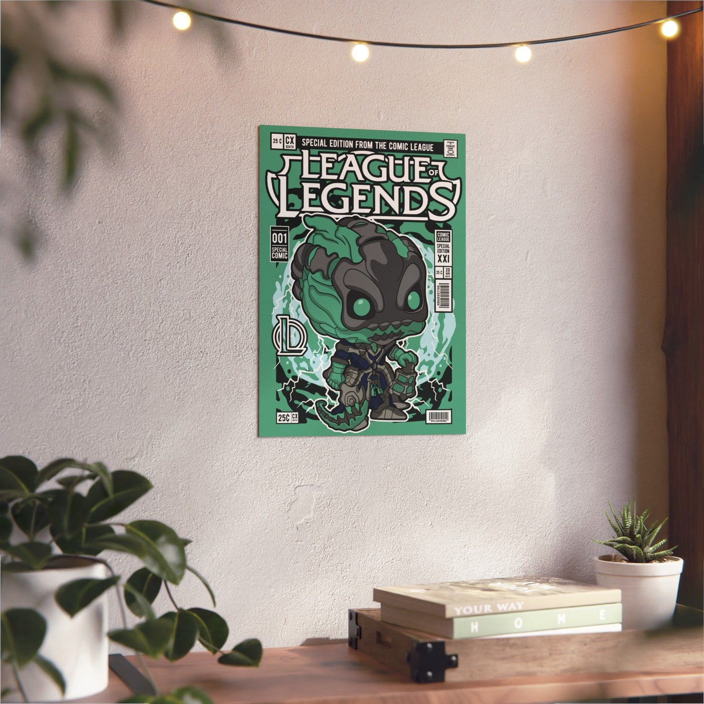Thresh Metal Poster