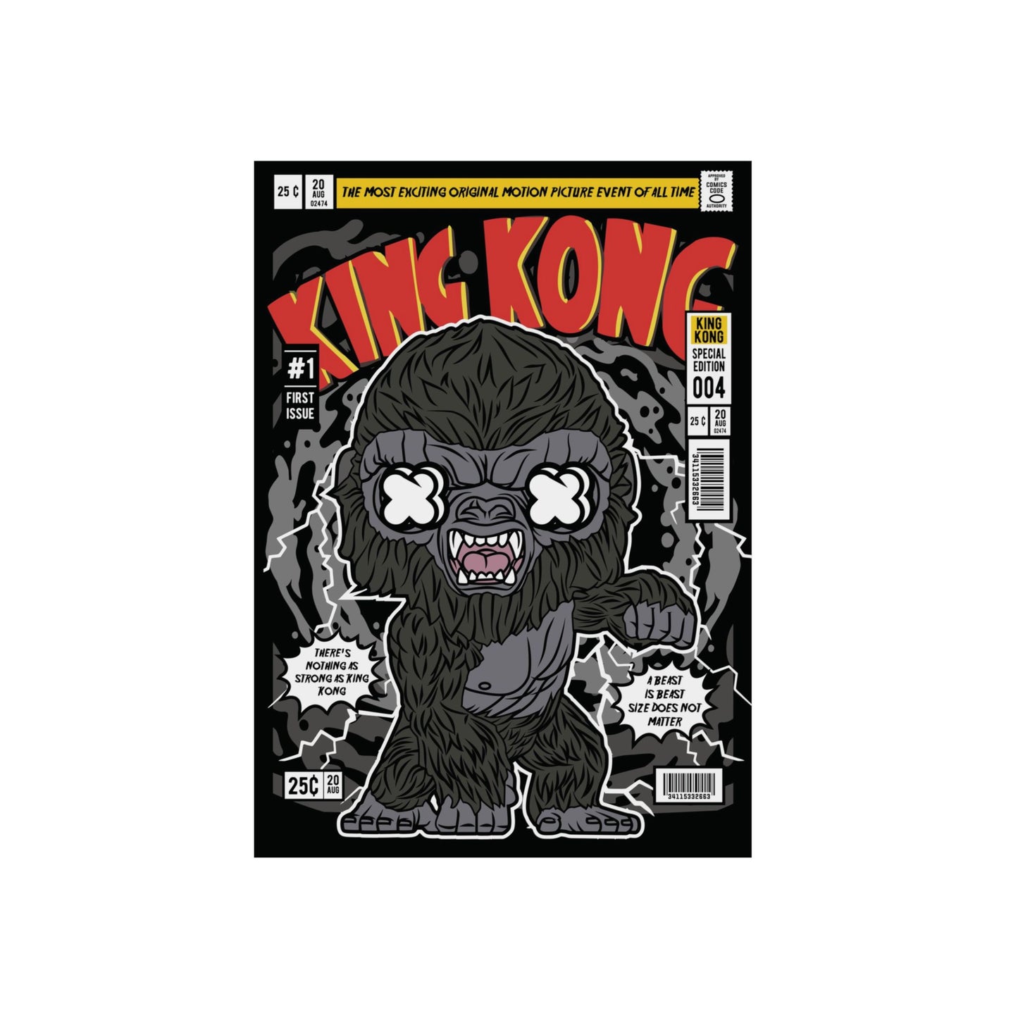 King Kong Metal Poster