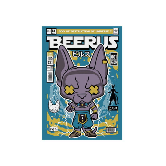 Beerus Metal Poster
