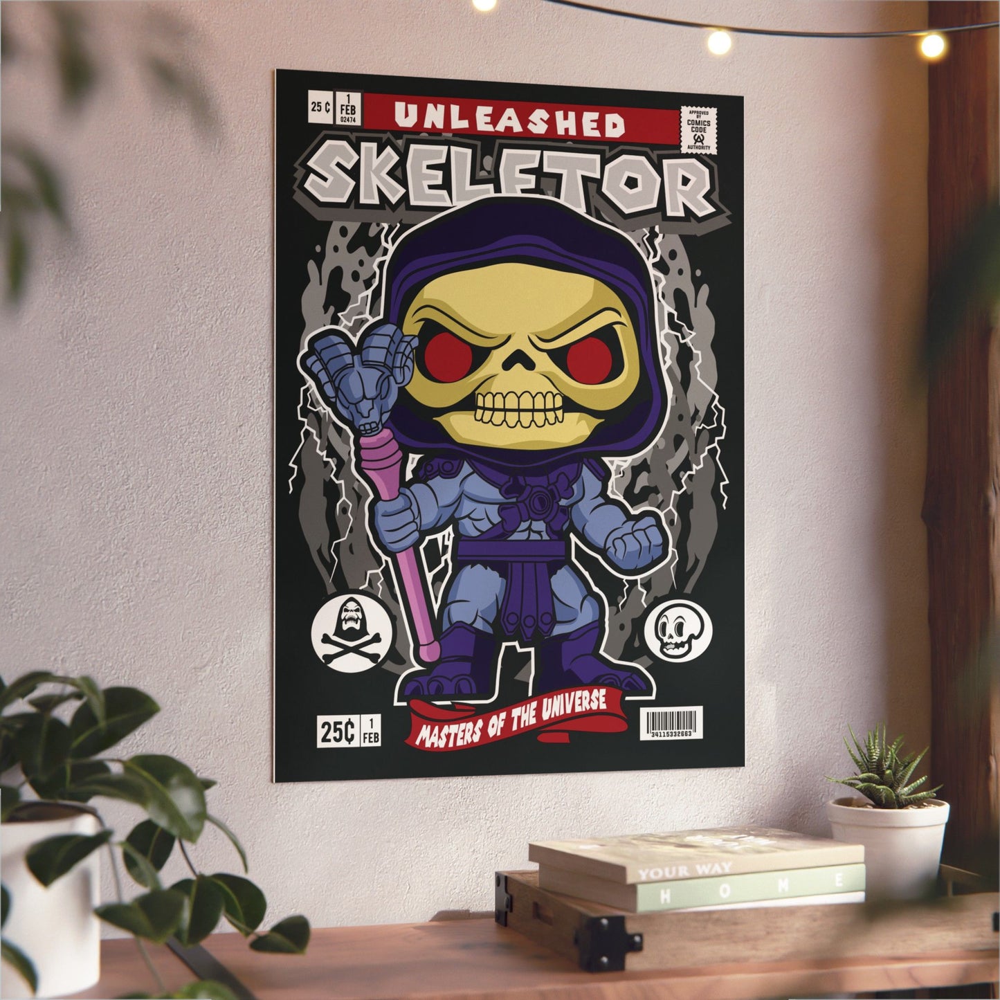Skeletor Metal Poster