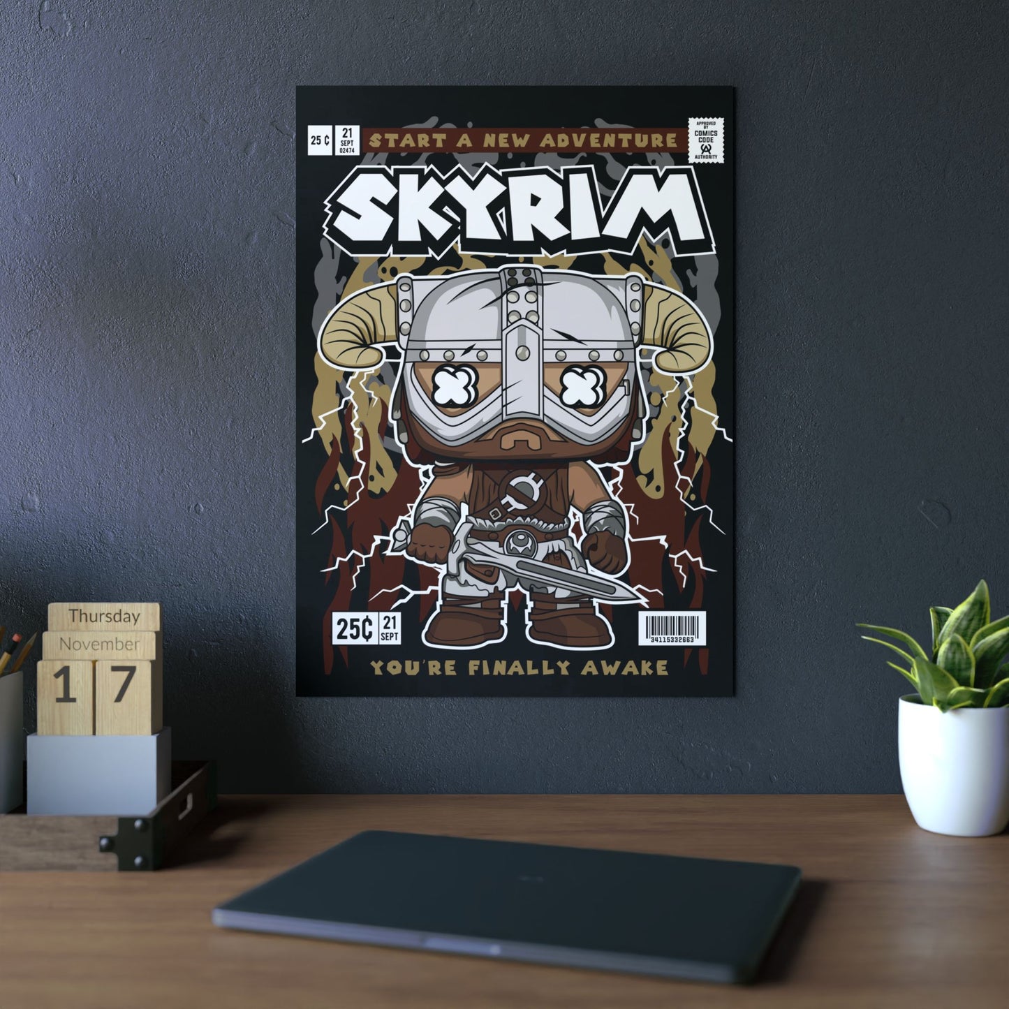 Skyrim Metal Poster
