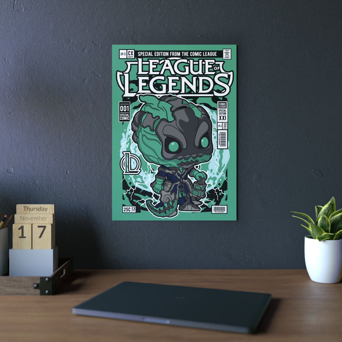 Thresh Metal Poster