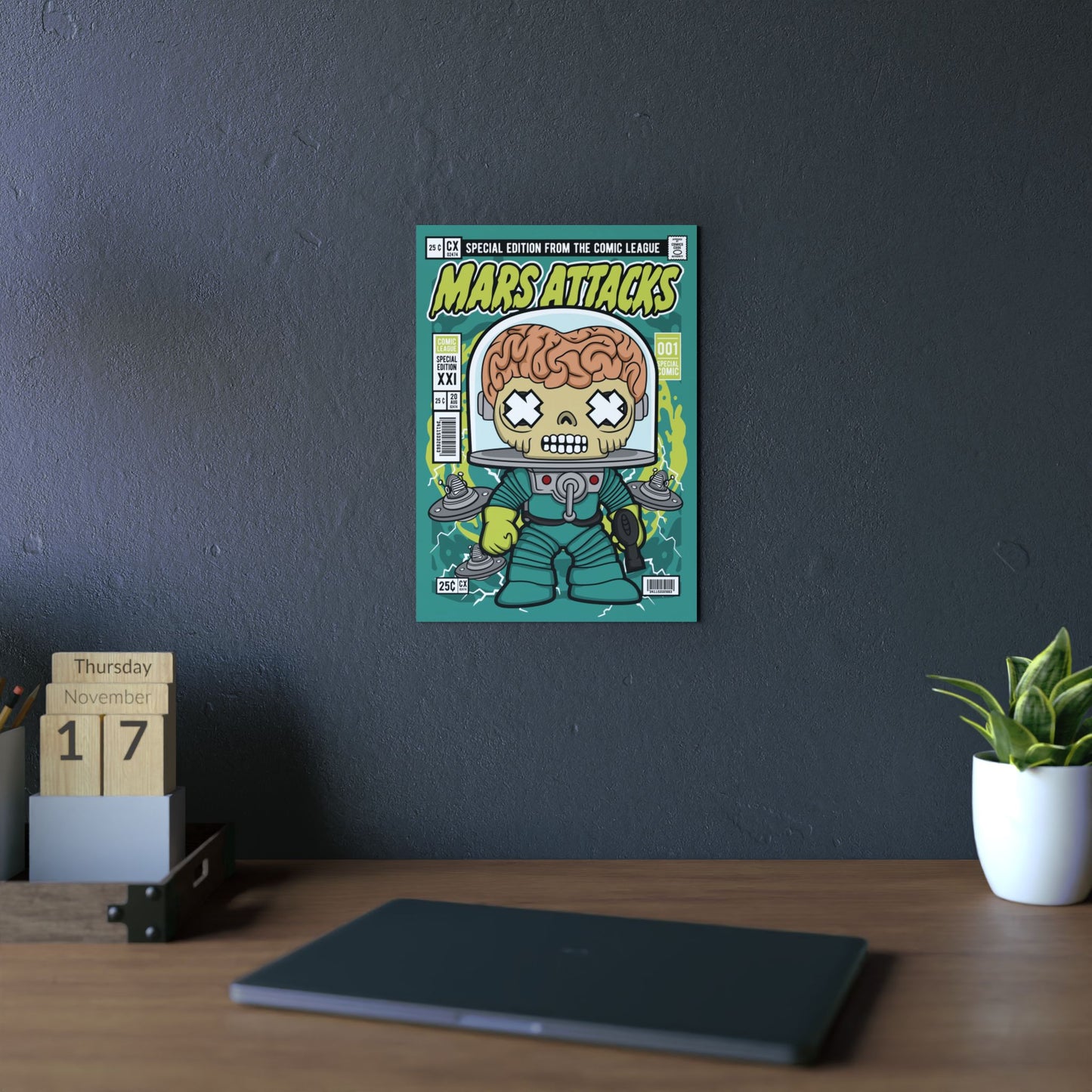 Mars Attack Metal Poster