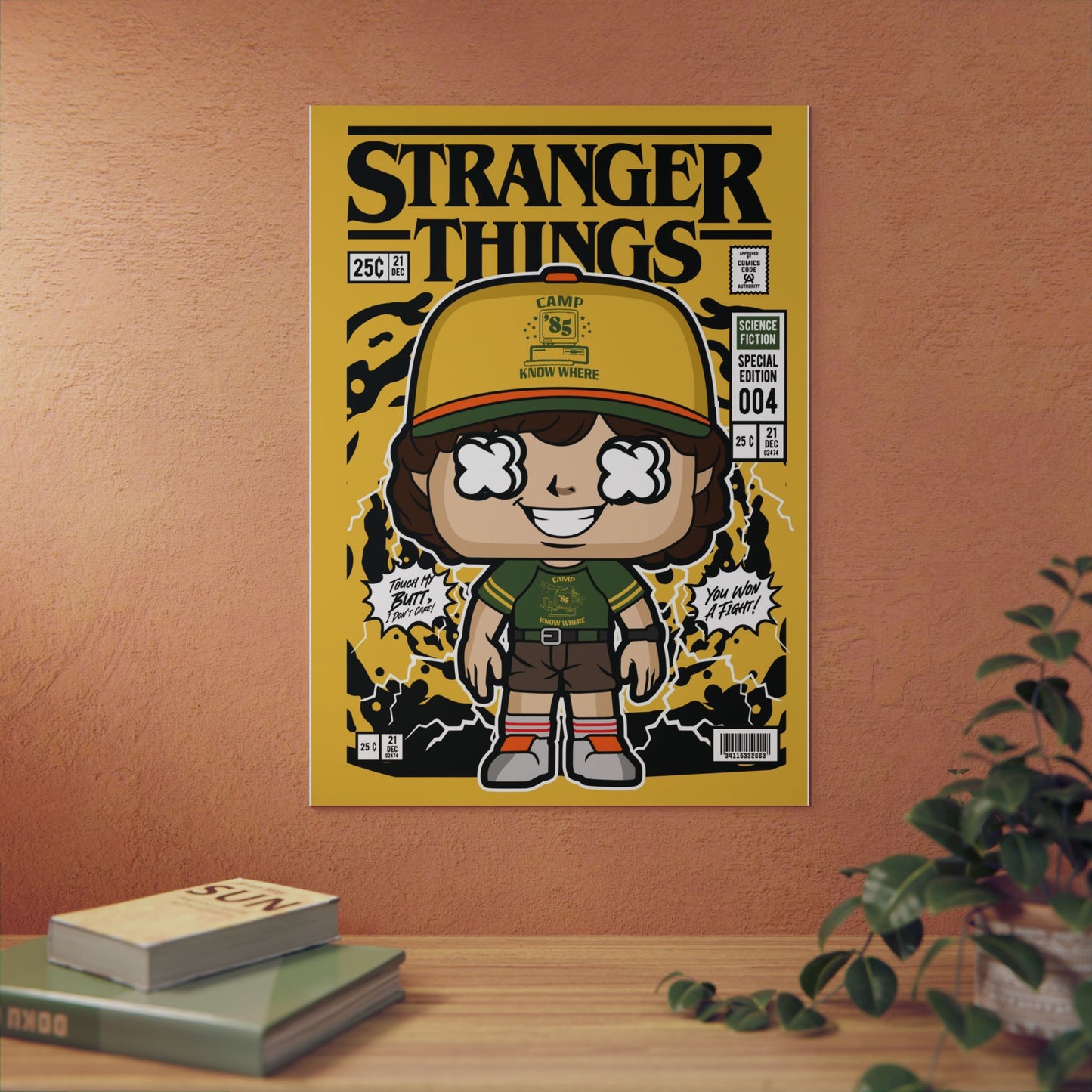 Dustin Stranger Things Metal Poster