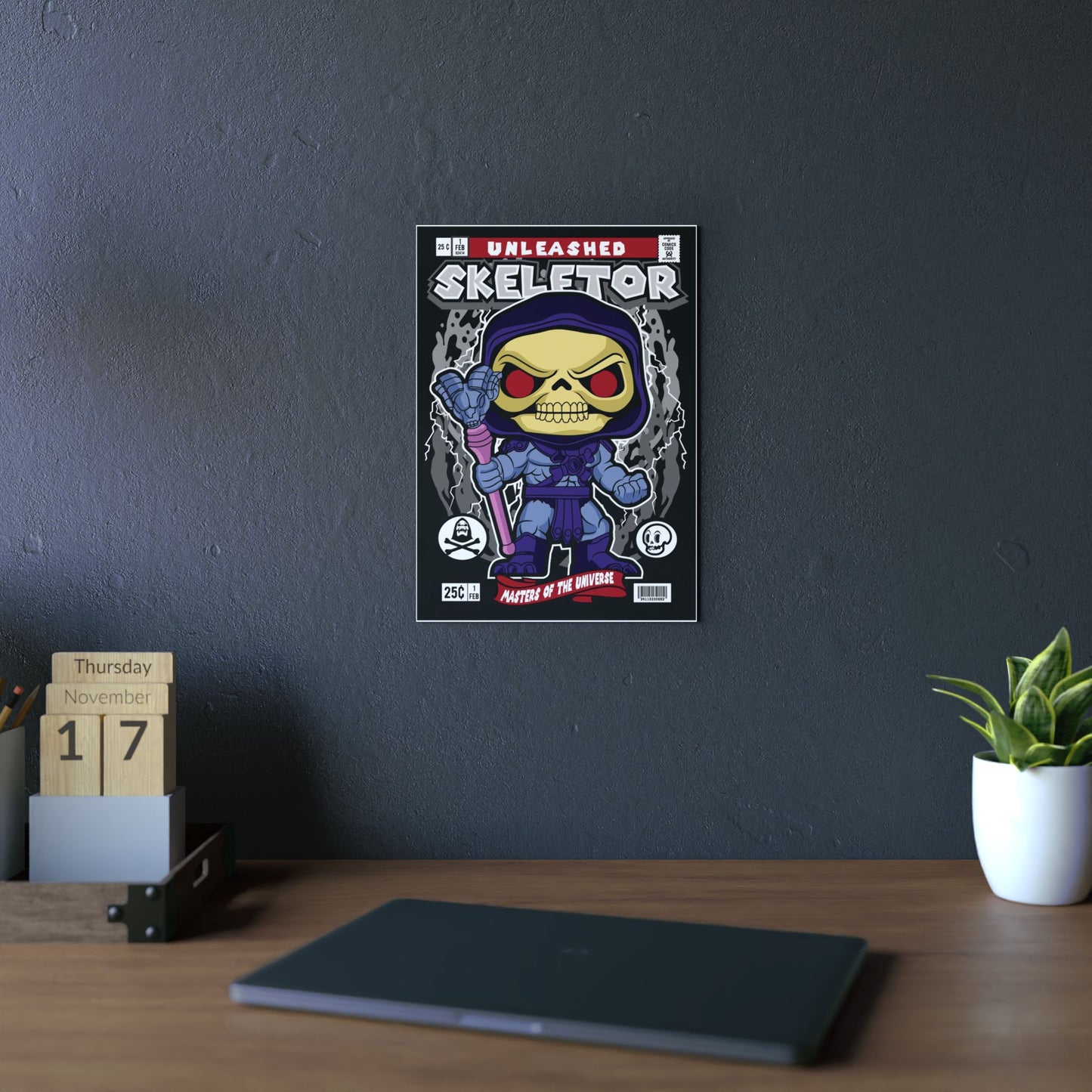 Skeletor Metal Poster