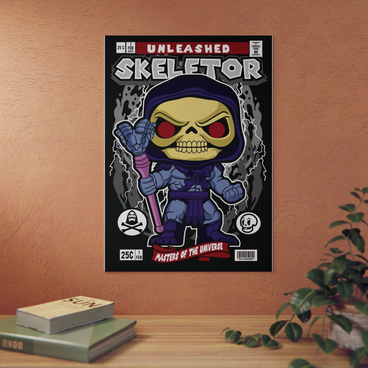 Skeletor Metal Poster