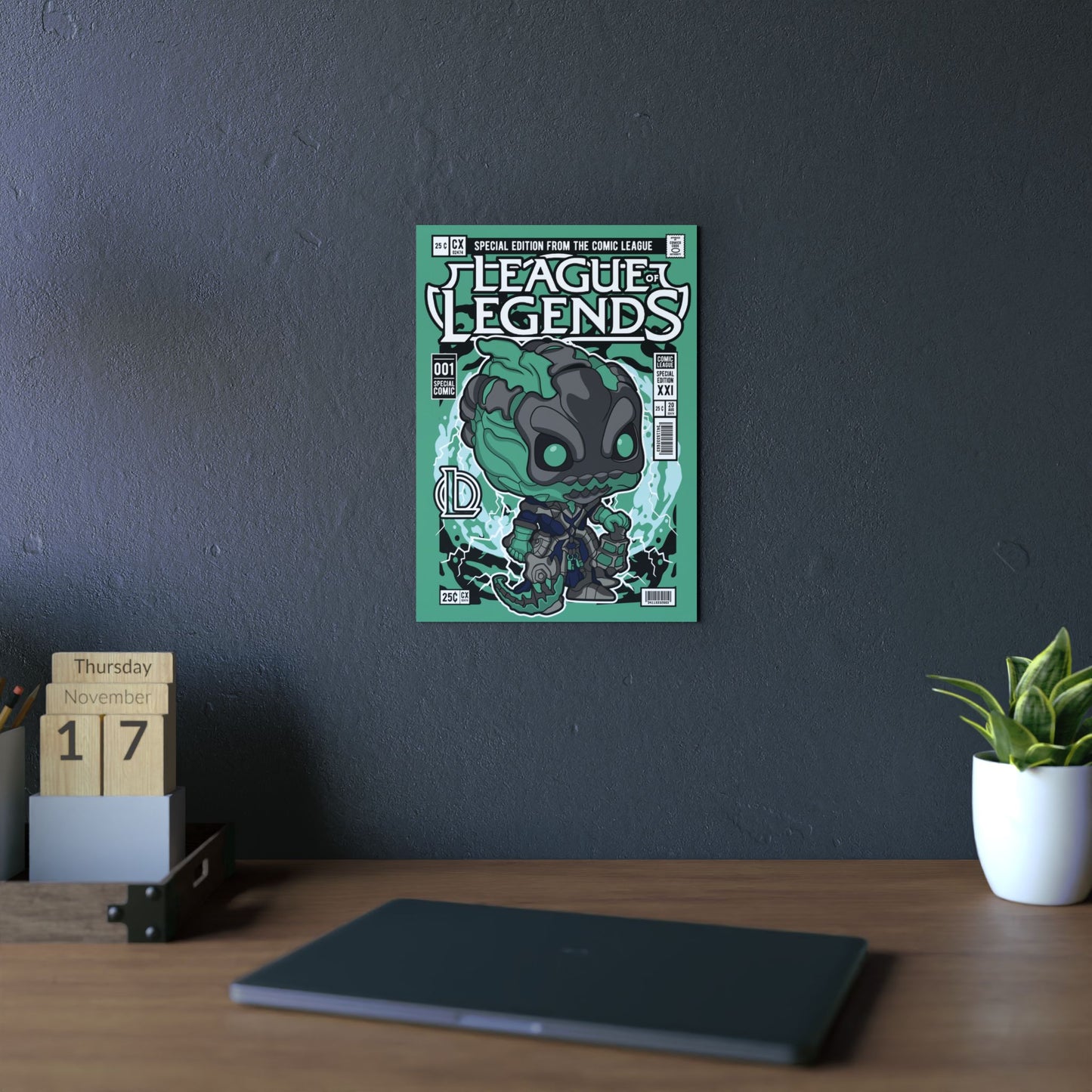 Thresh Metal Poster