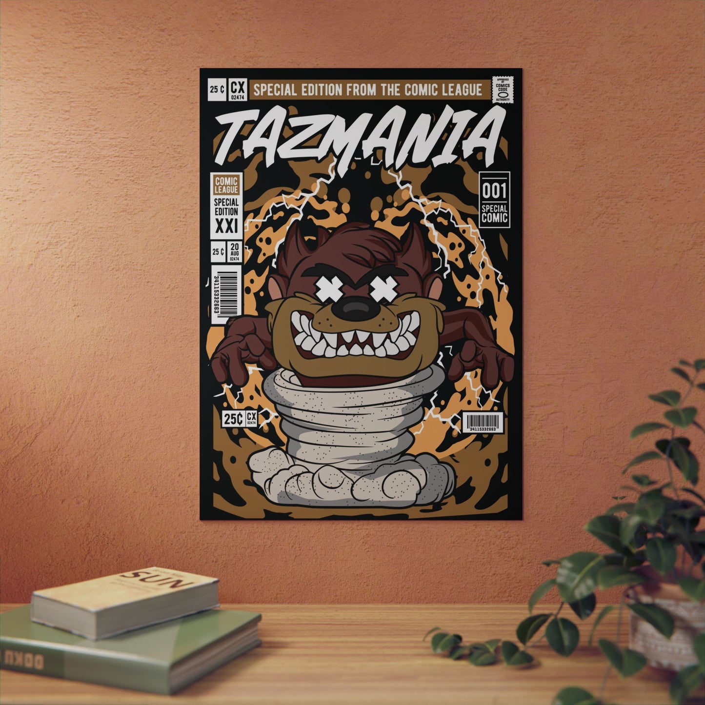 Taz Metal Poster