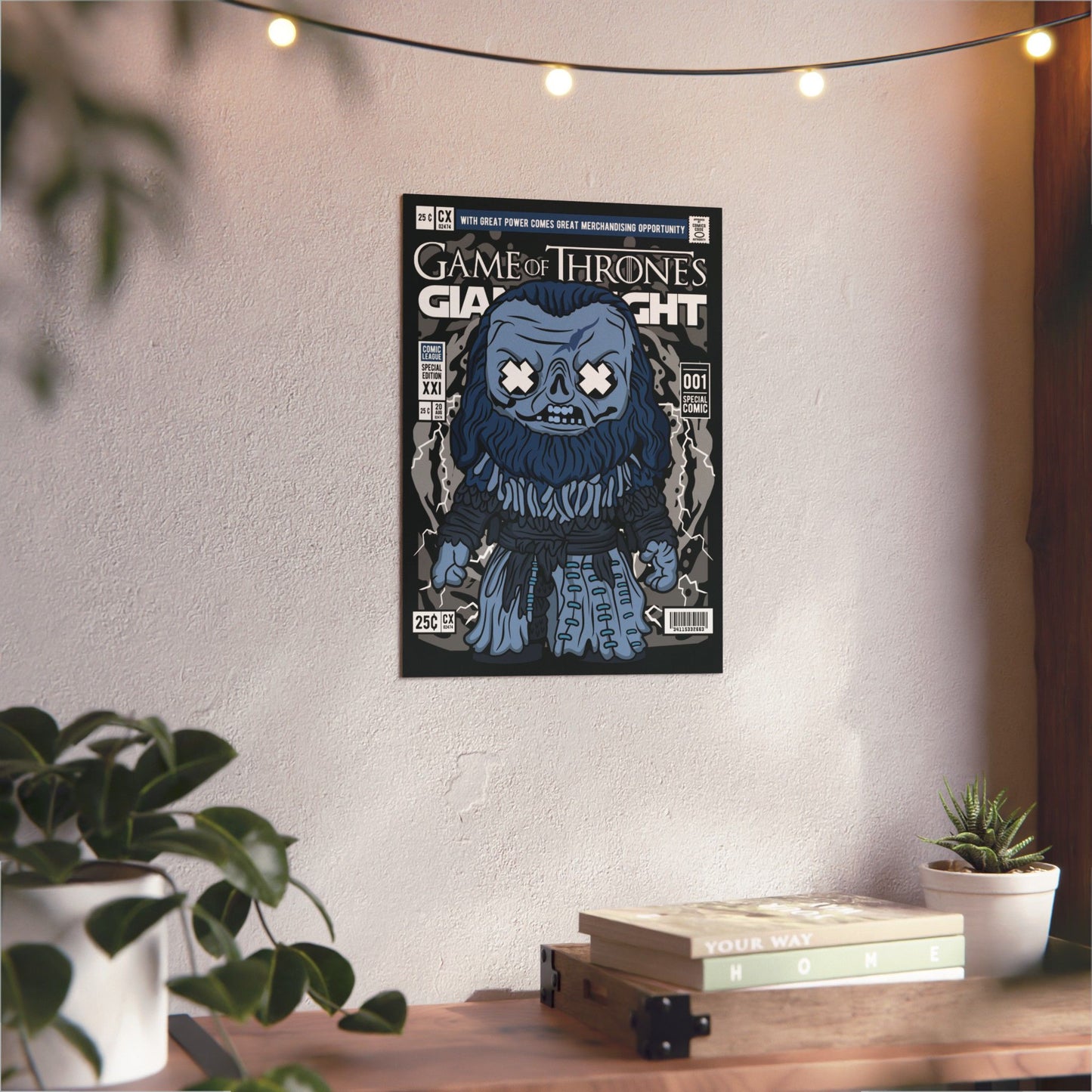 Giant White Metal Poster