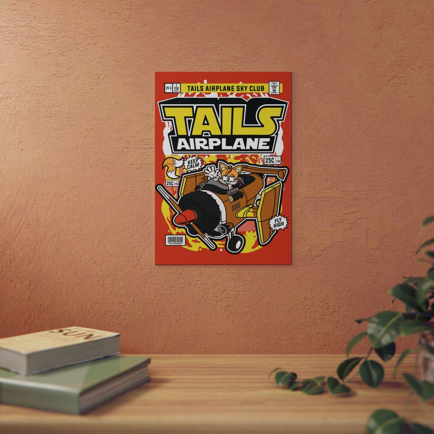 Tails Airplane Metal Poster