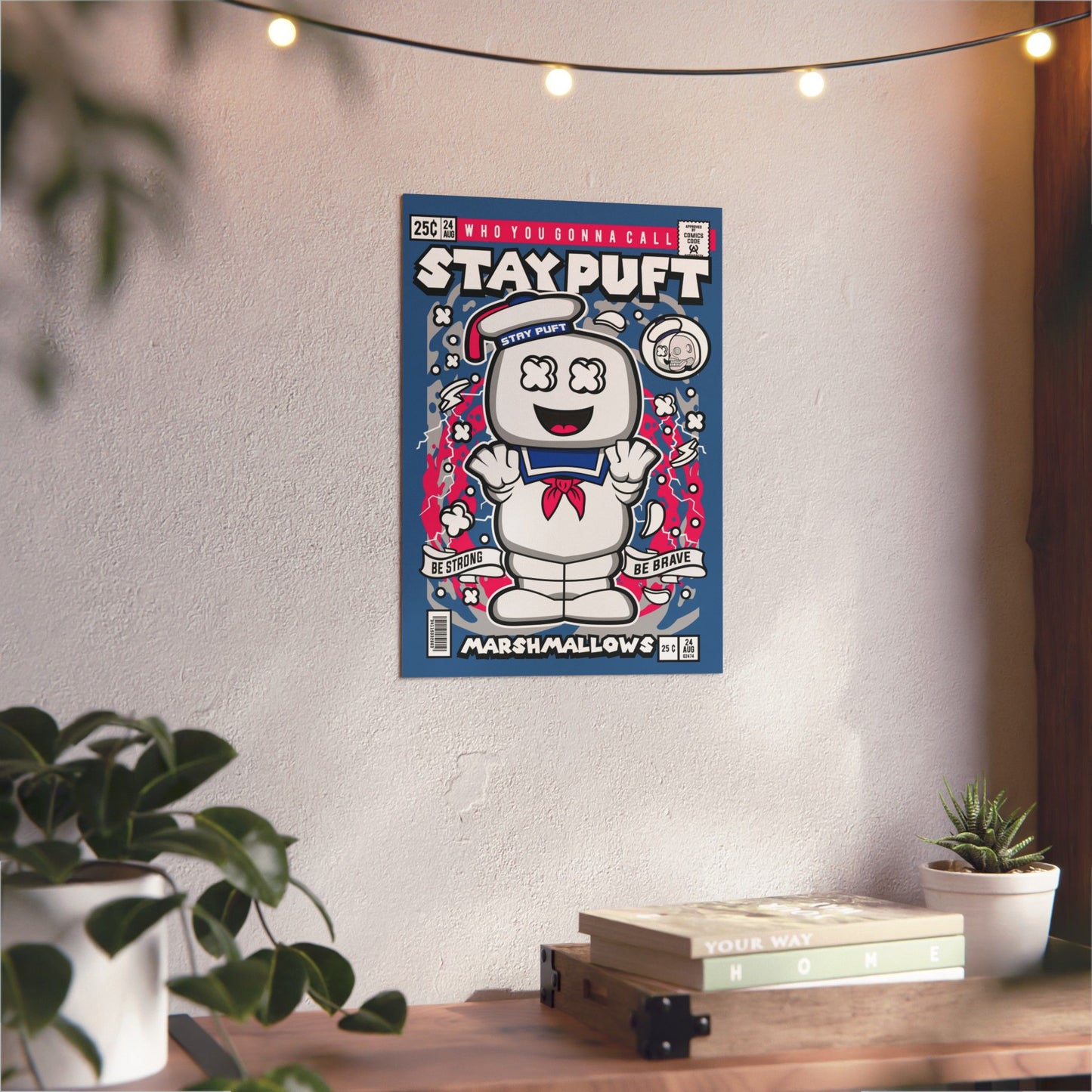Marshmellow Man Metal Poster