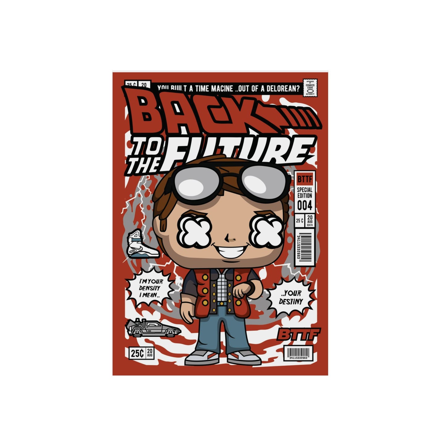 Marty Mcfly Metal Poster