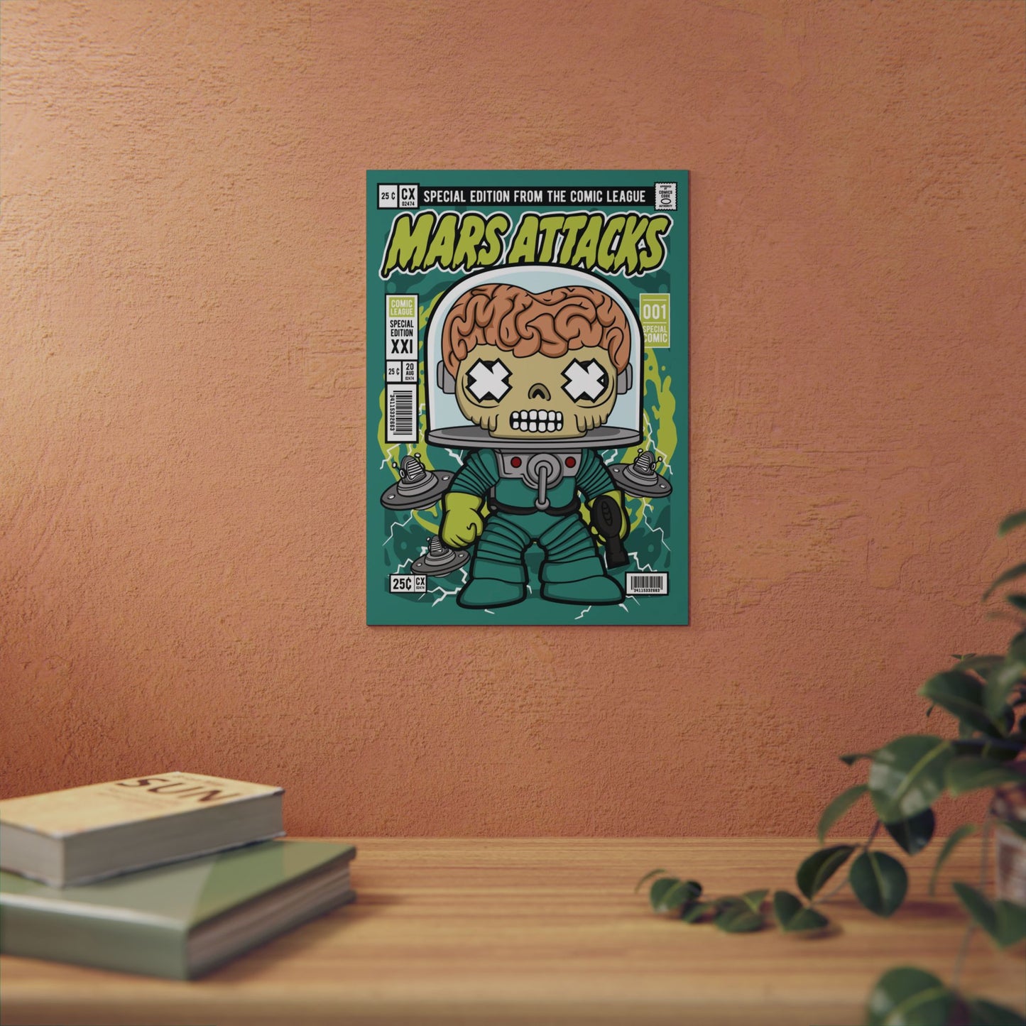 Mars Attack Metal Poster