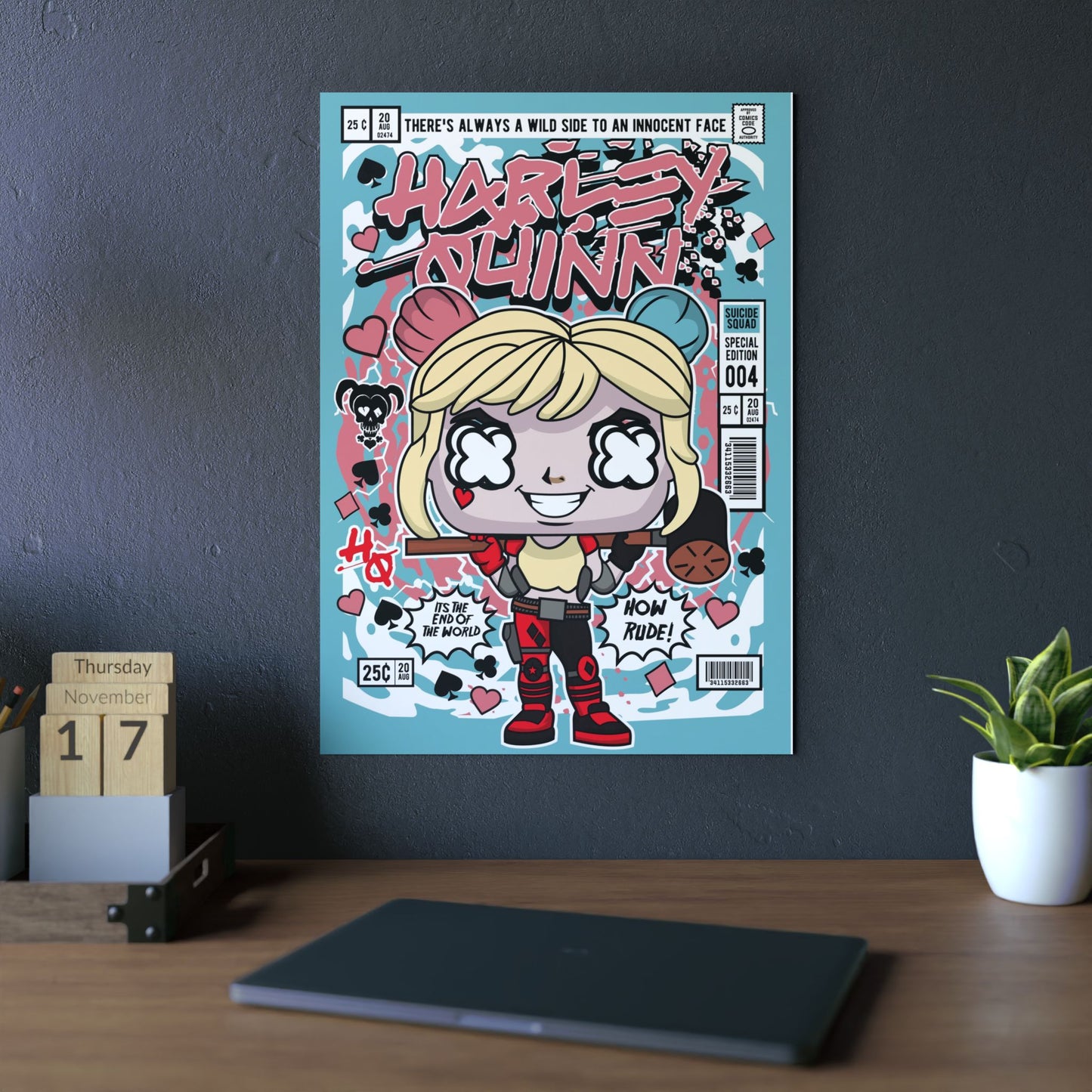 Harley Quinn Metal Poster