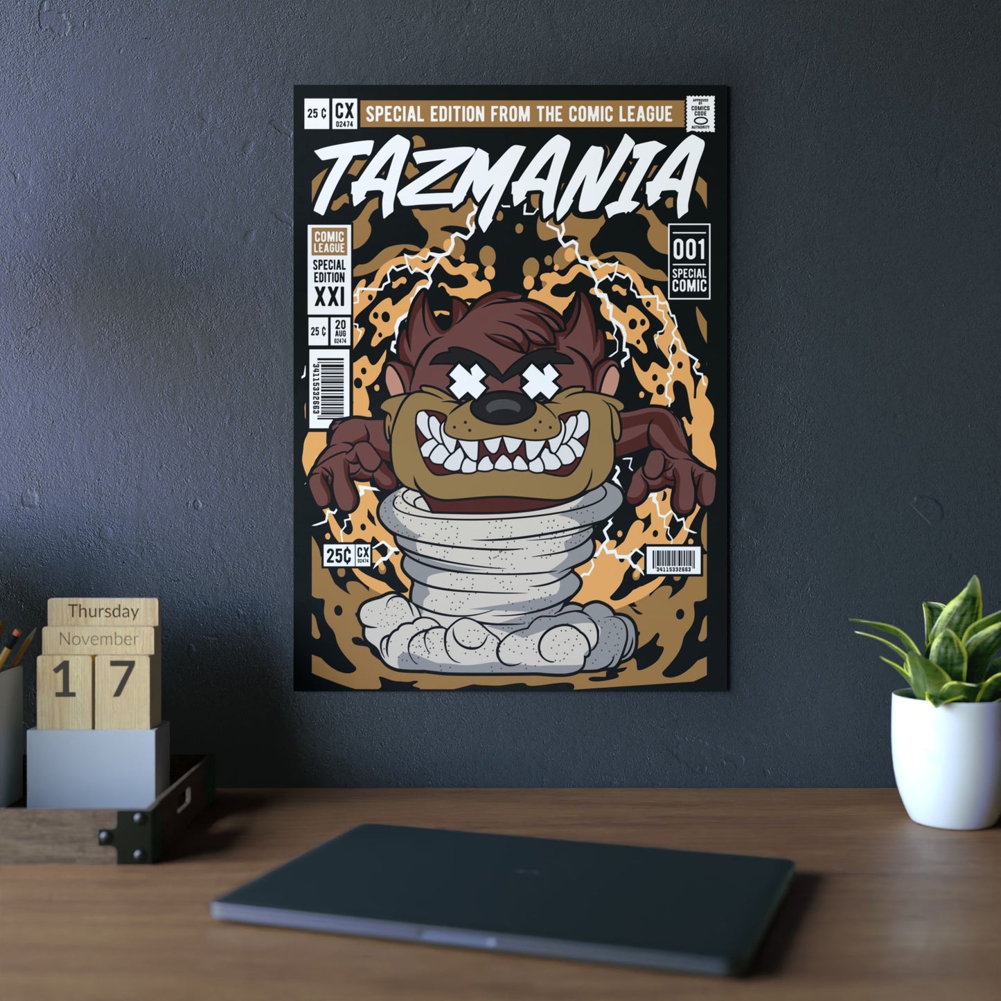 Taz Metal Poster