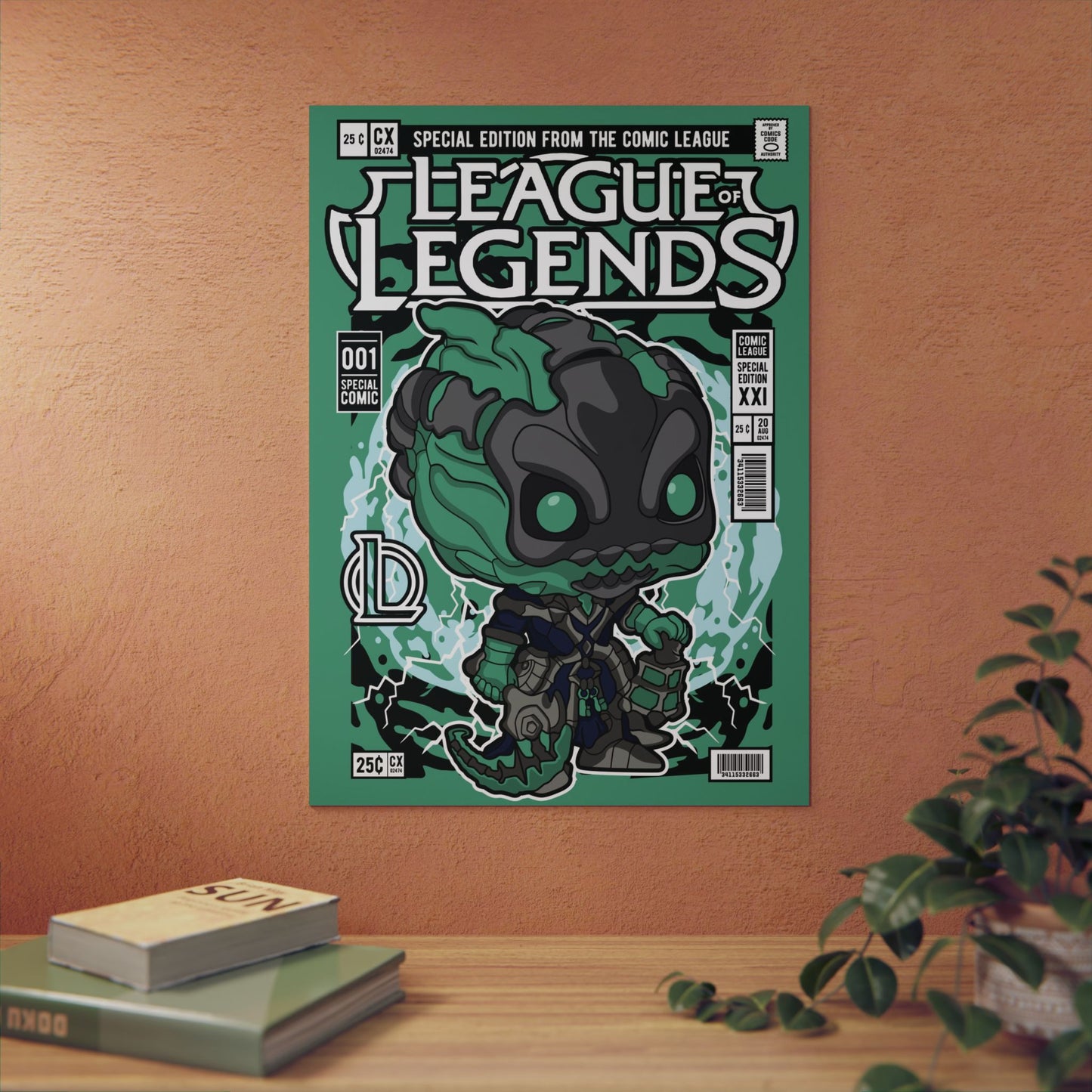 Thresh Metal Poster