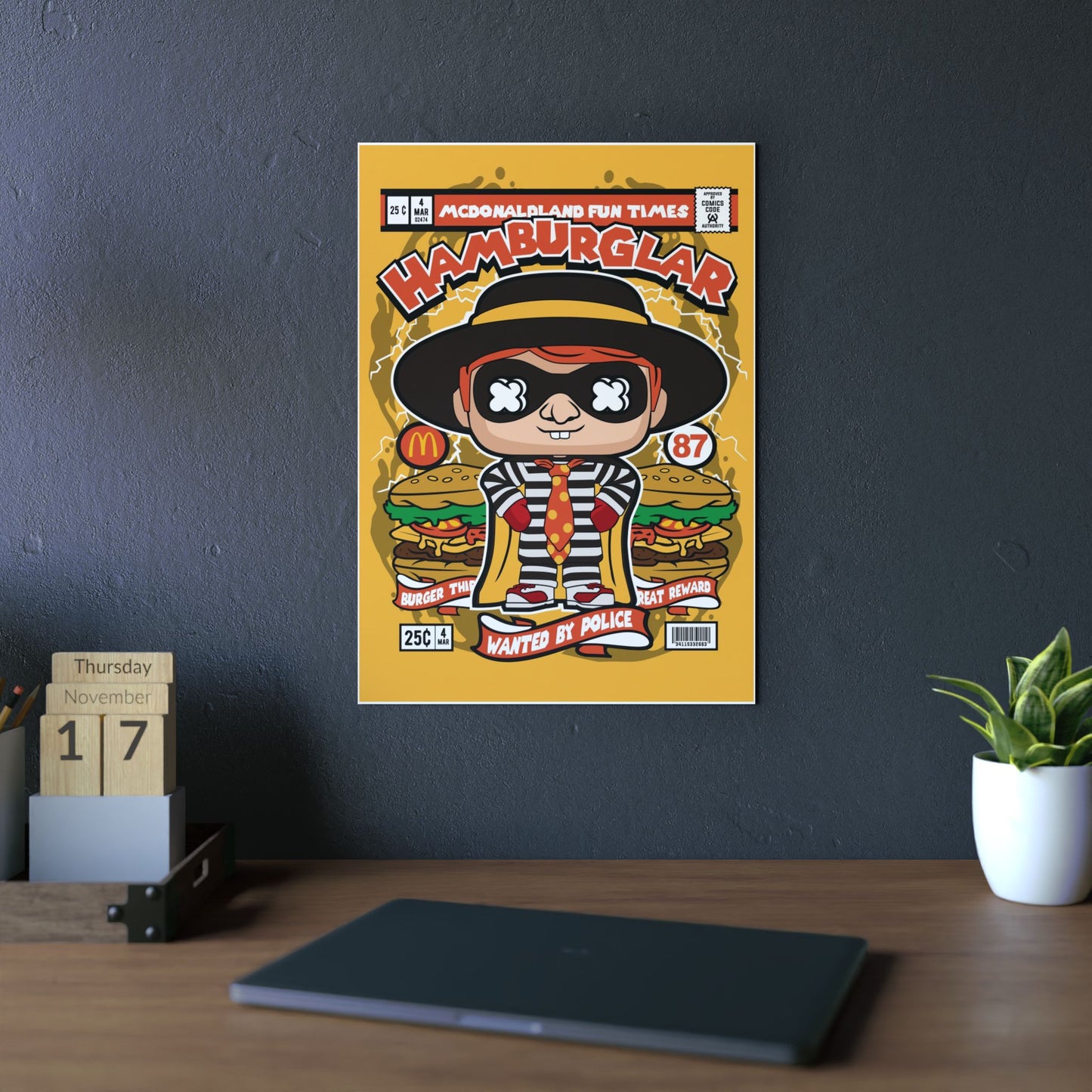 Hamburglar Metal Poster