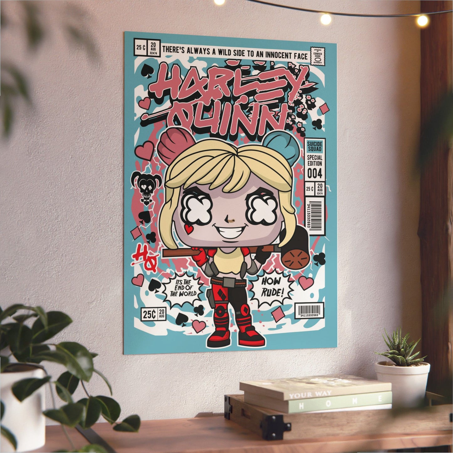 Harley Quinn Metal Poster