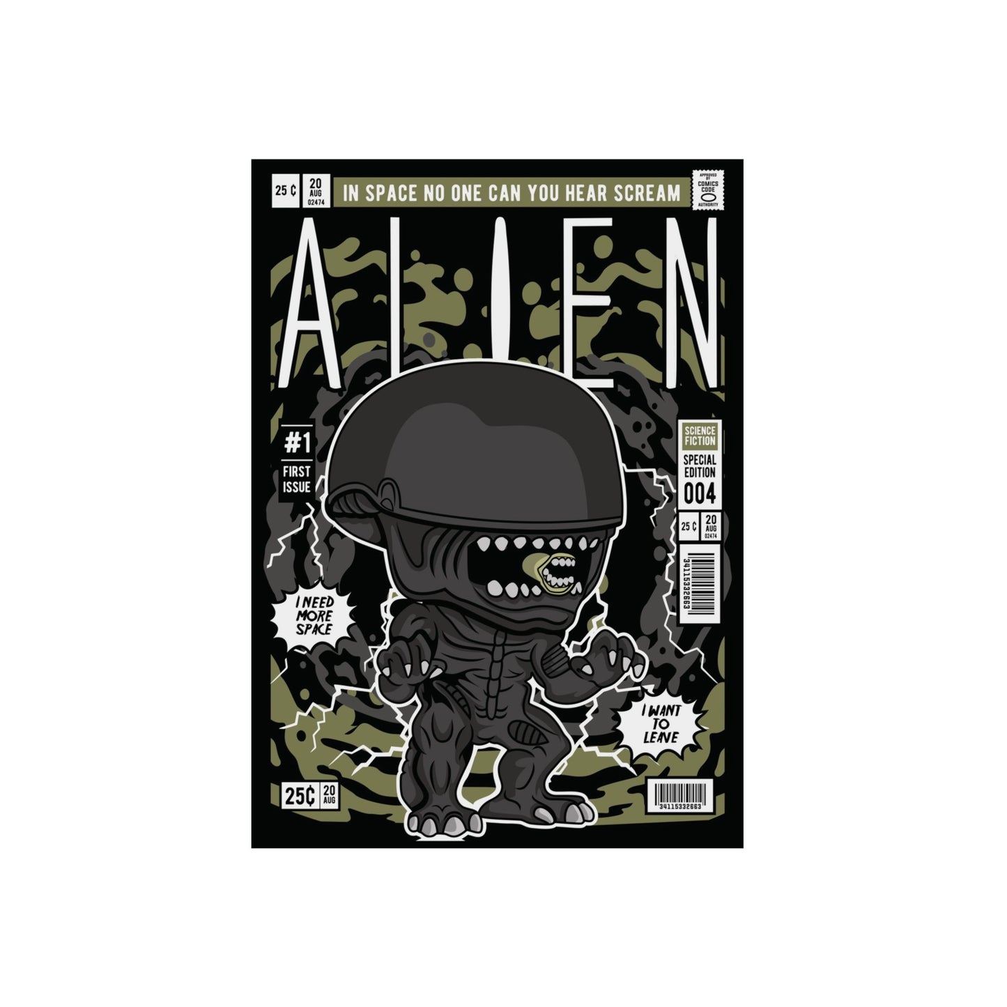 Alien Metal Poster