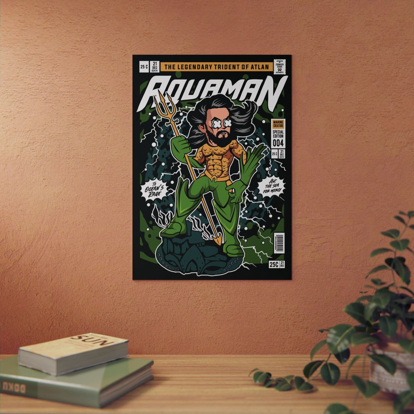 Aqua Man Metal Poster