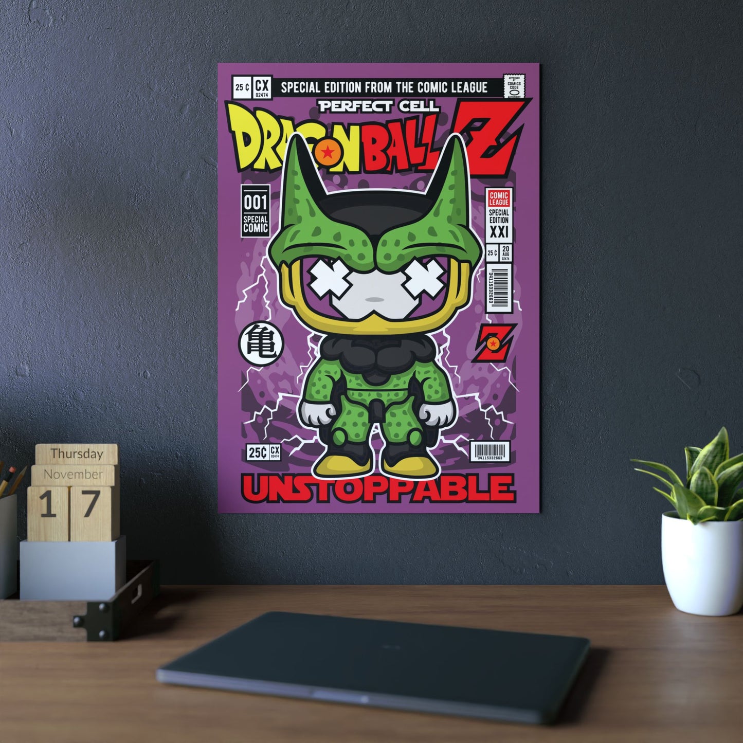 Perfect Cell Metal Poster