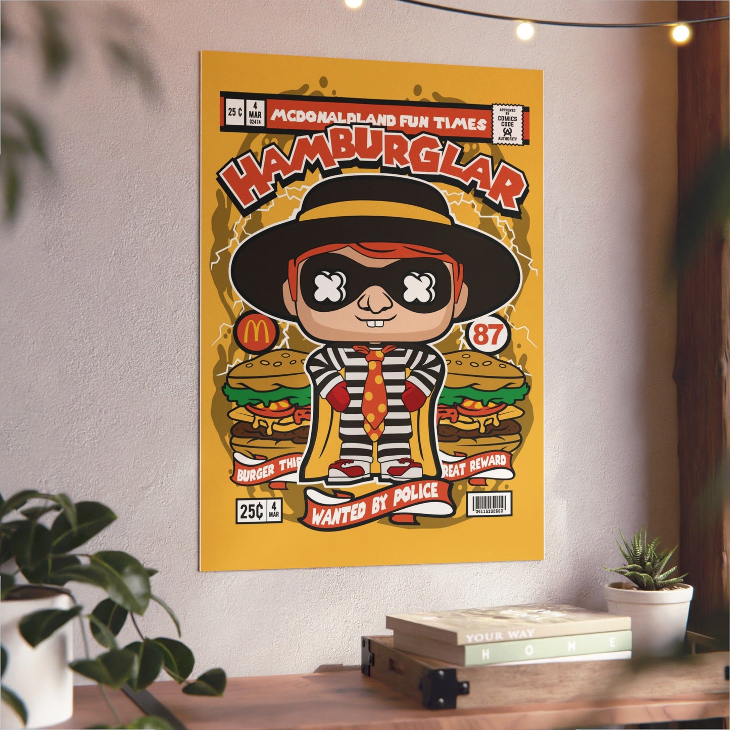Hamburglar Metal Poster