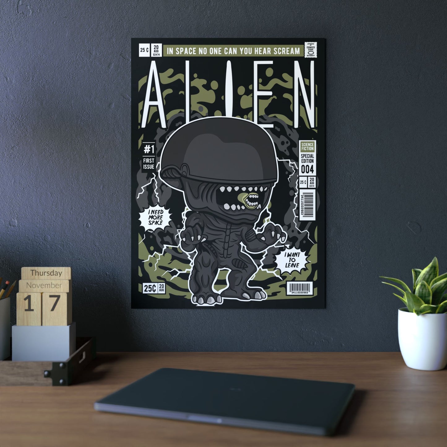 Alien Metal Poster