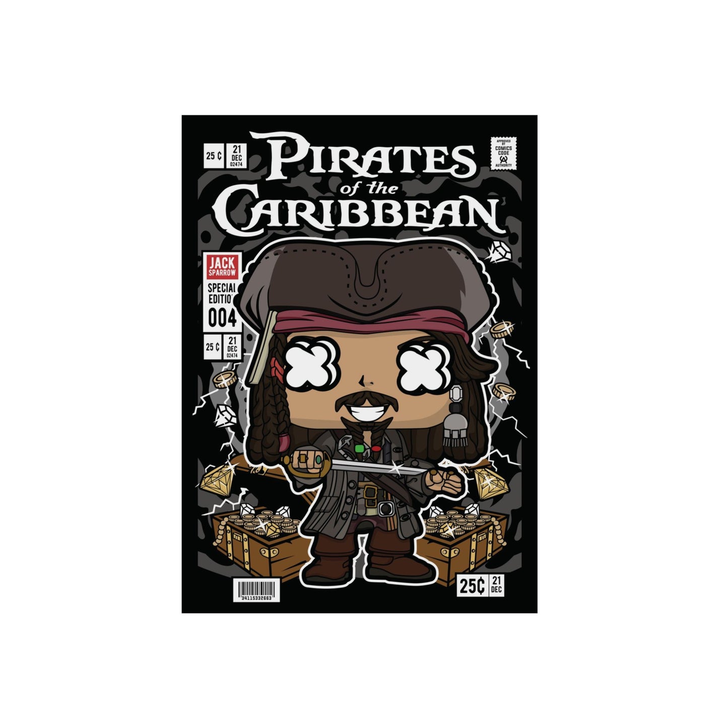Jack Sparrow Metal Poster