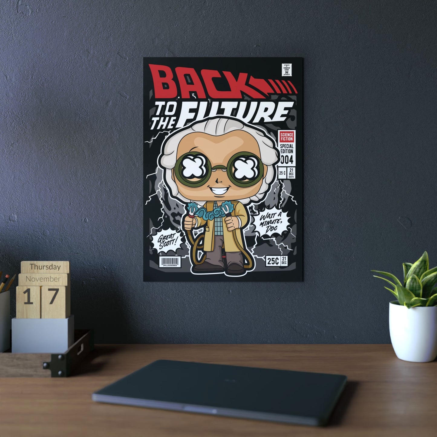 Dr Emmett Brown Metal Poster