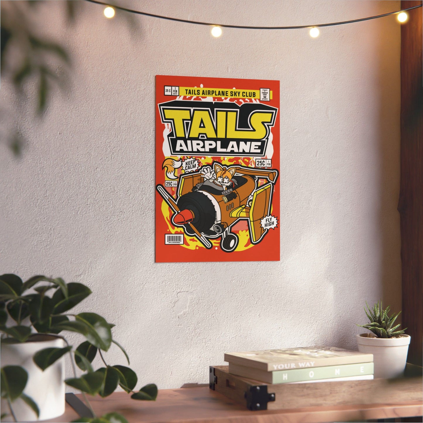 Tails Airplane Metal Poster