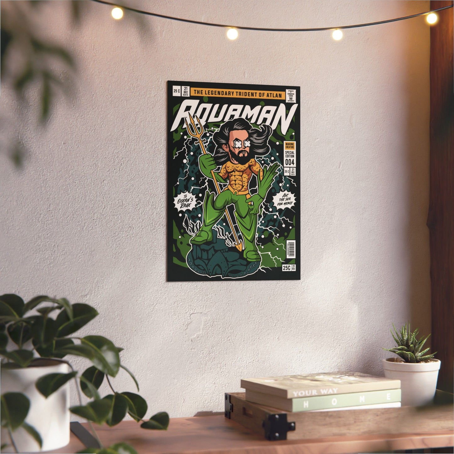 Aqua Man Metal Poster
