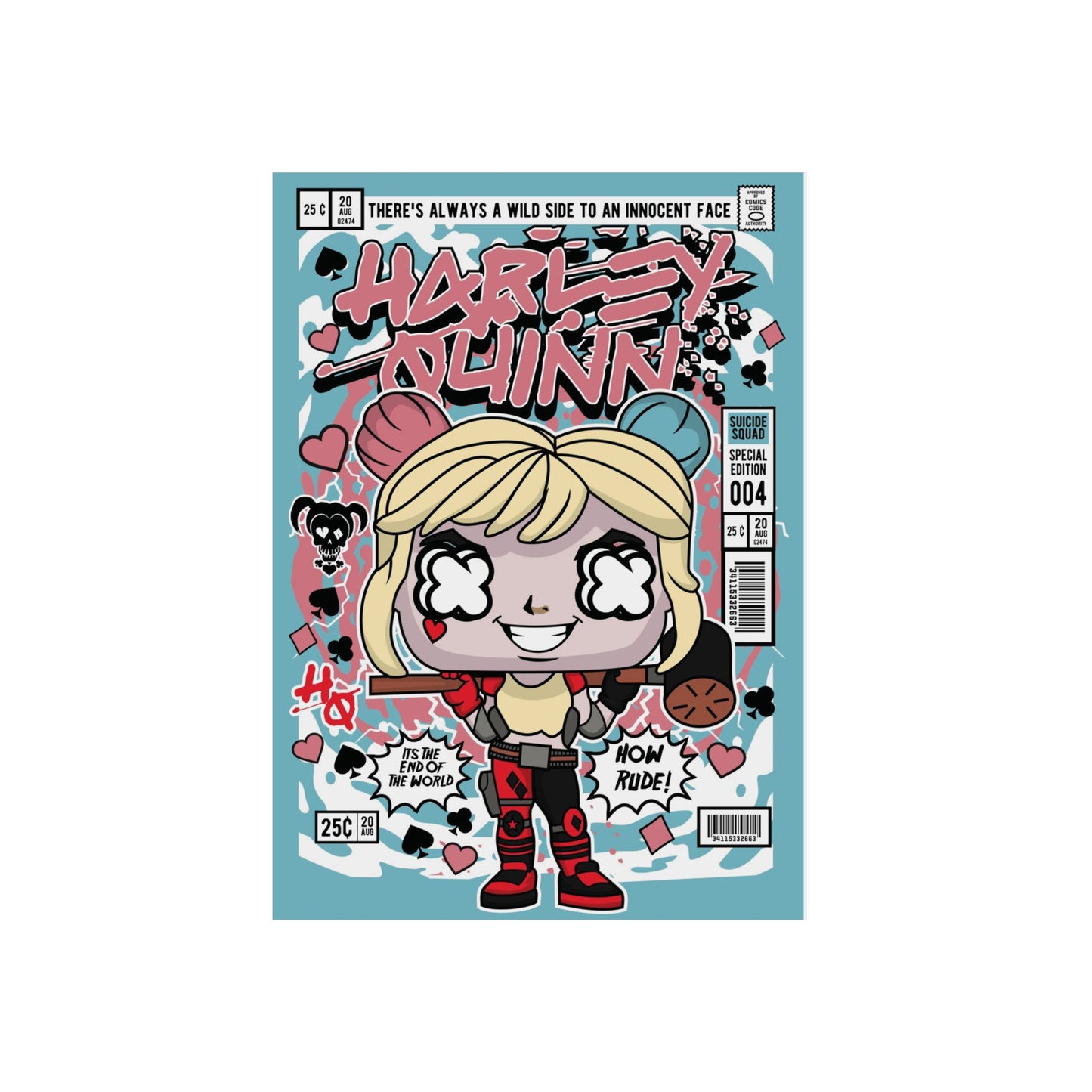 Harley Quinn Metal Poster