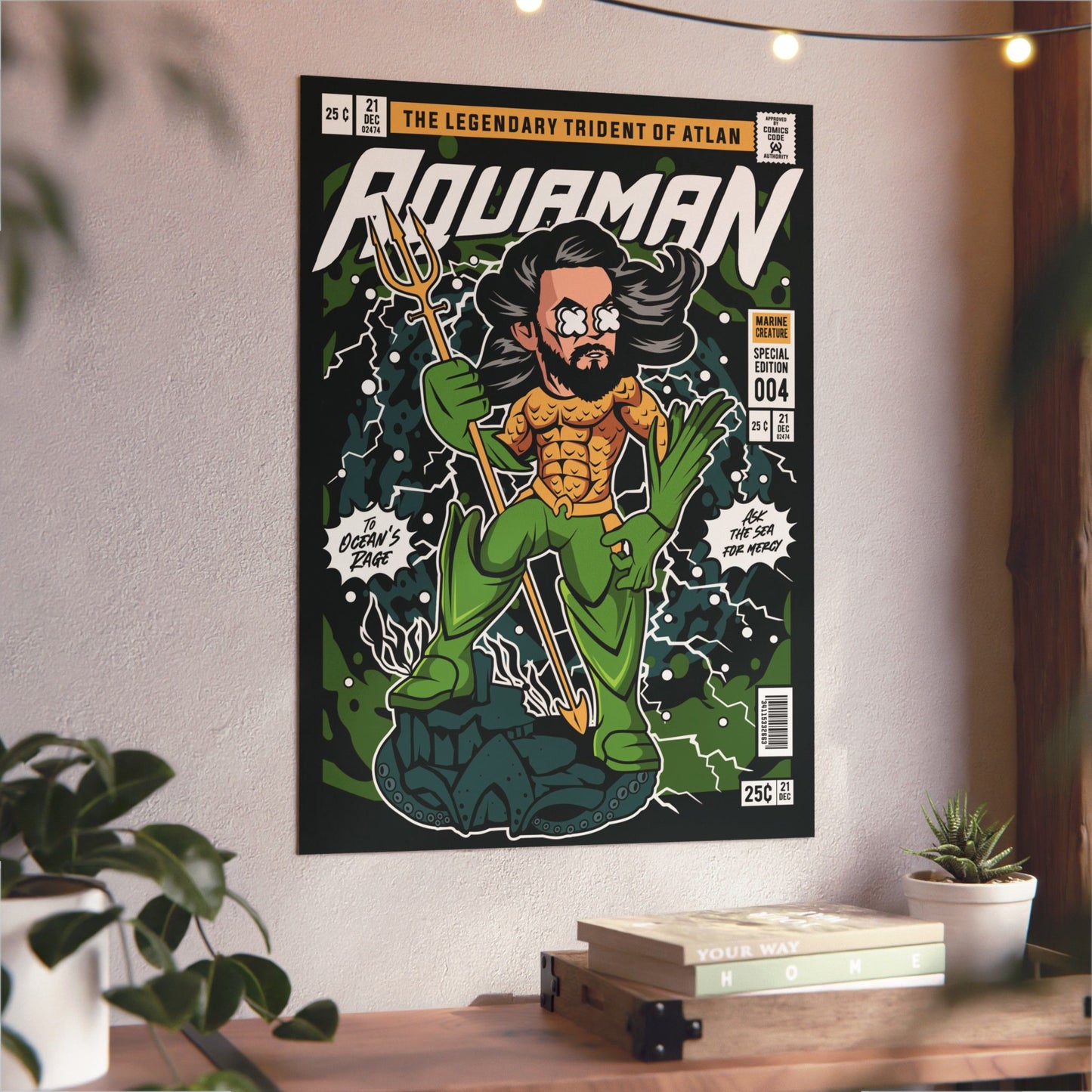 Aqua Man Metal Poster