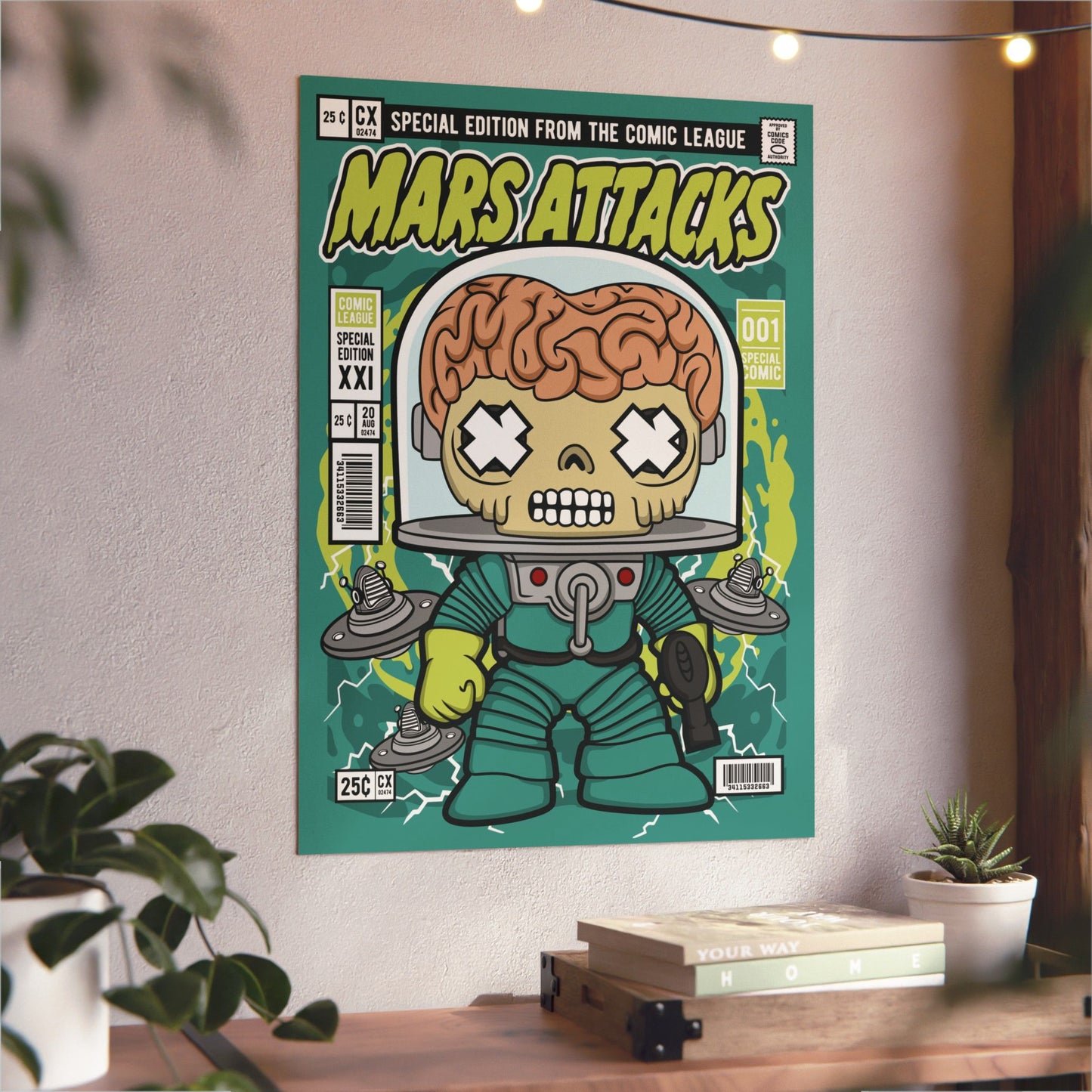 Mars Attack Metal Poster