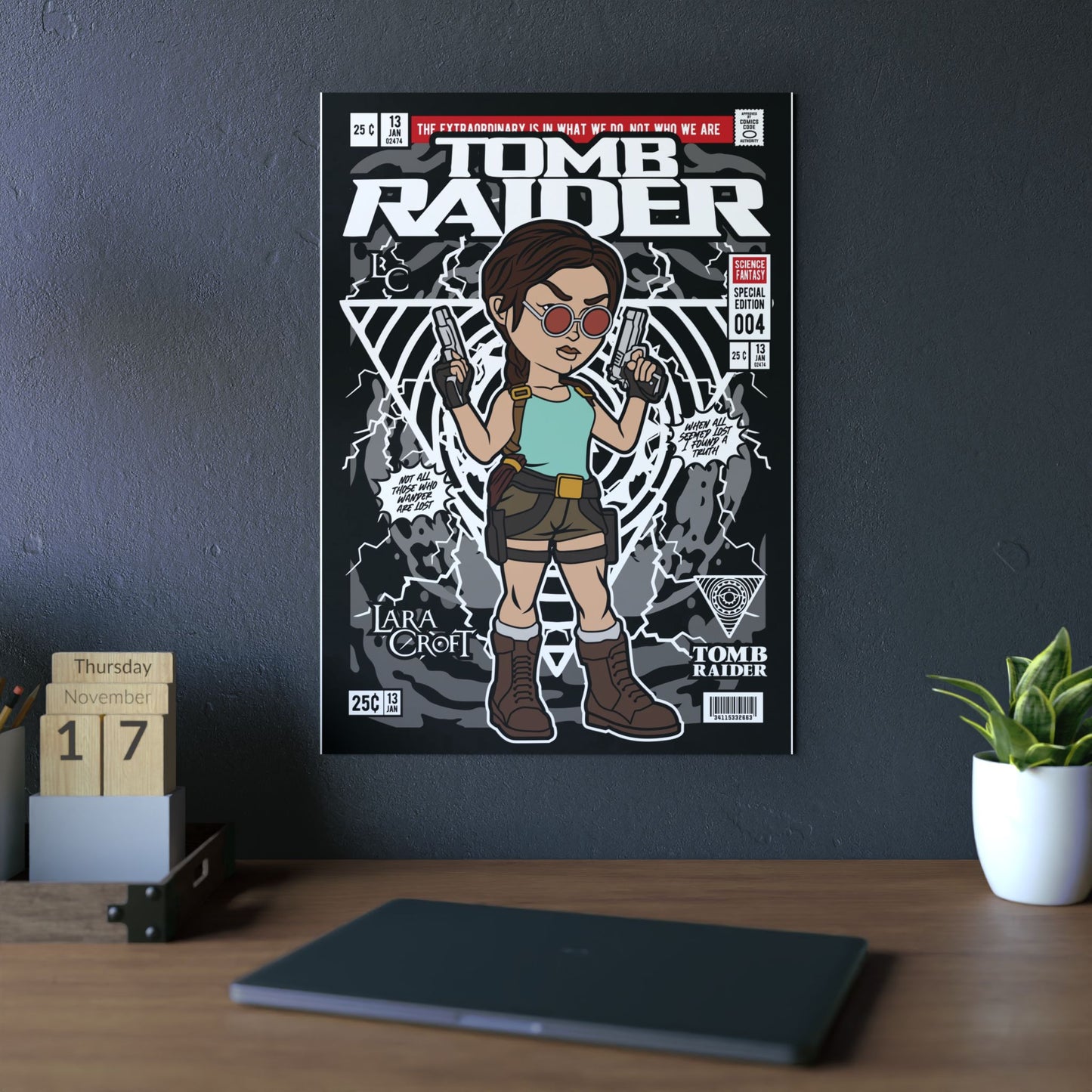 Tomb Raider Metal Poster