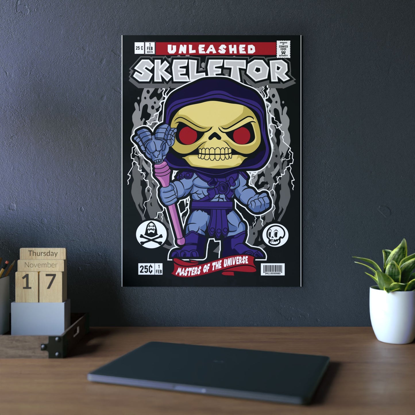 Skeletor Metal Poster