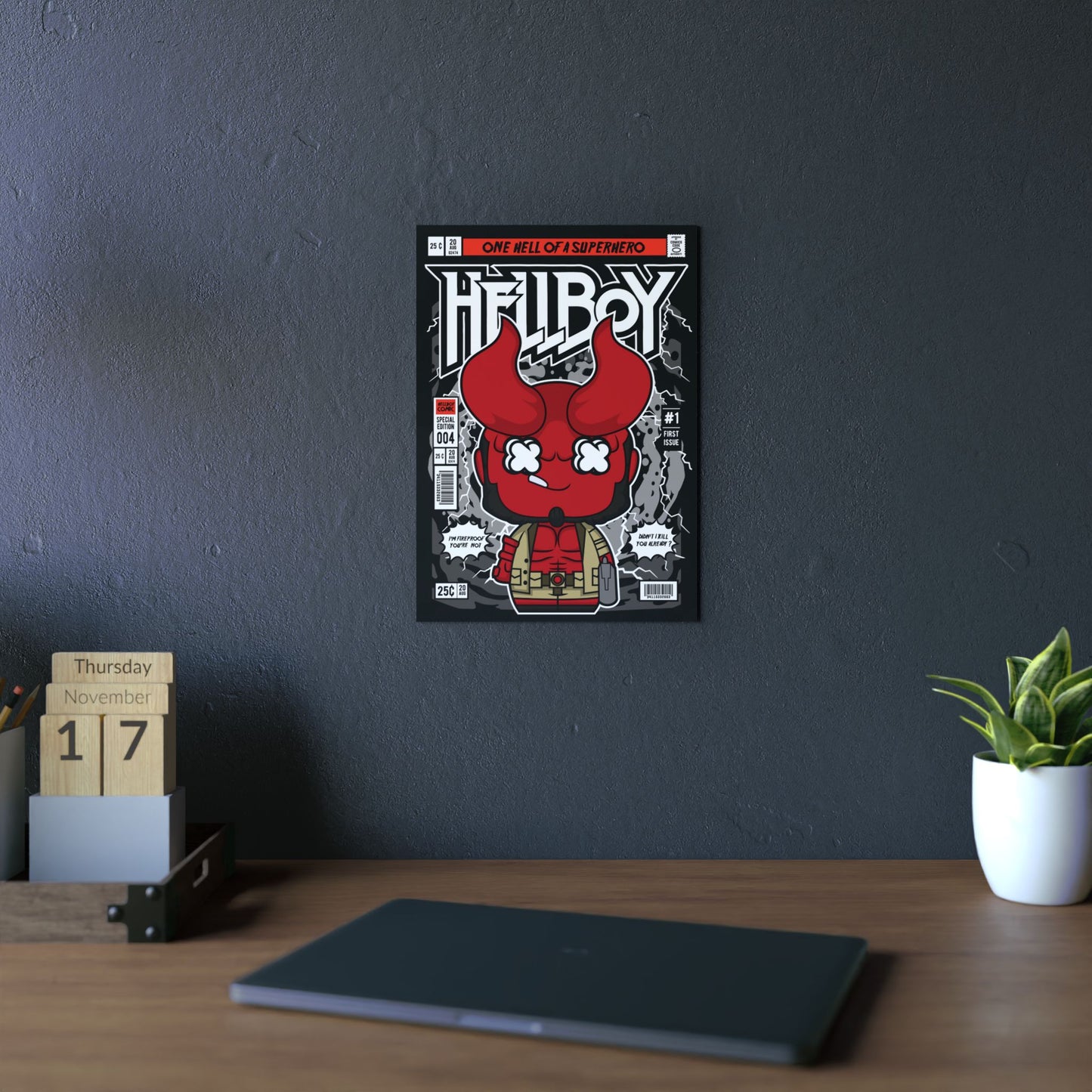 Hell Boy Metal Poster