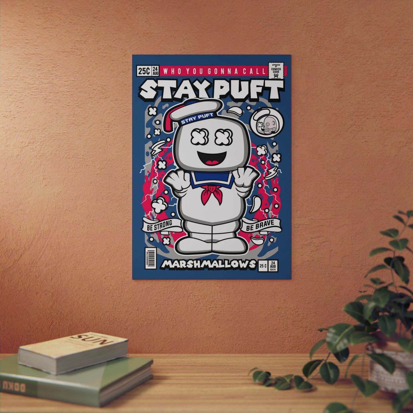 Marshmellow Man Metal Poster