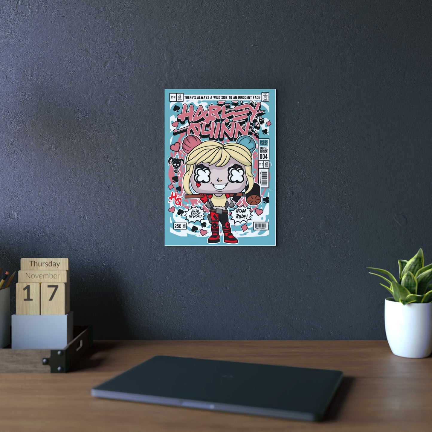 Harley Quinn Metal Poster